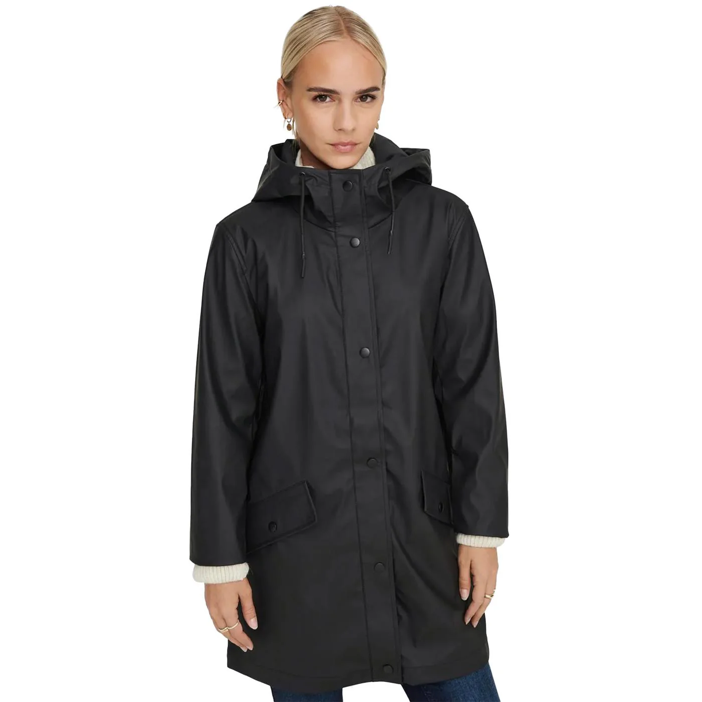 Only Elisa Raincoat Black - Image 4