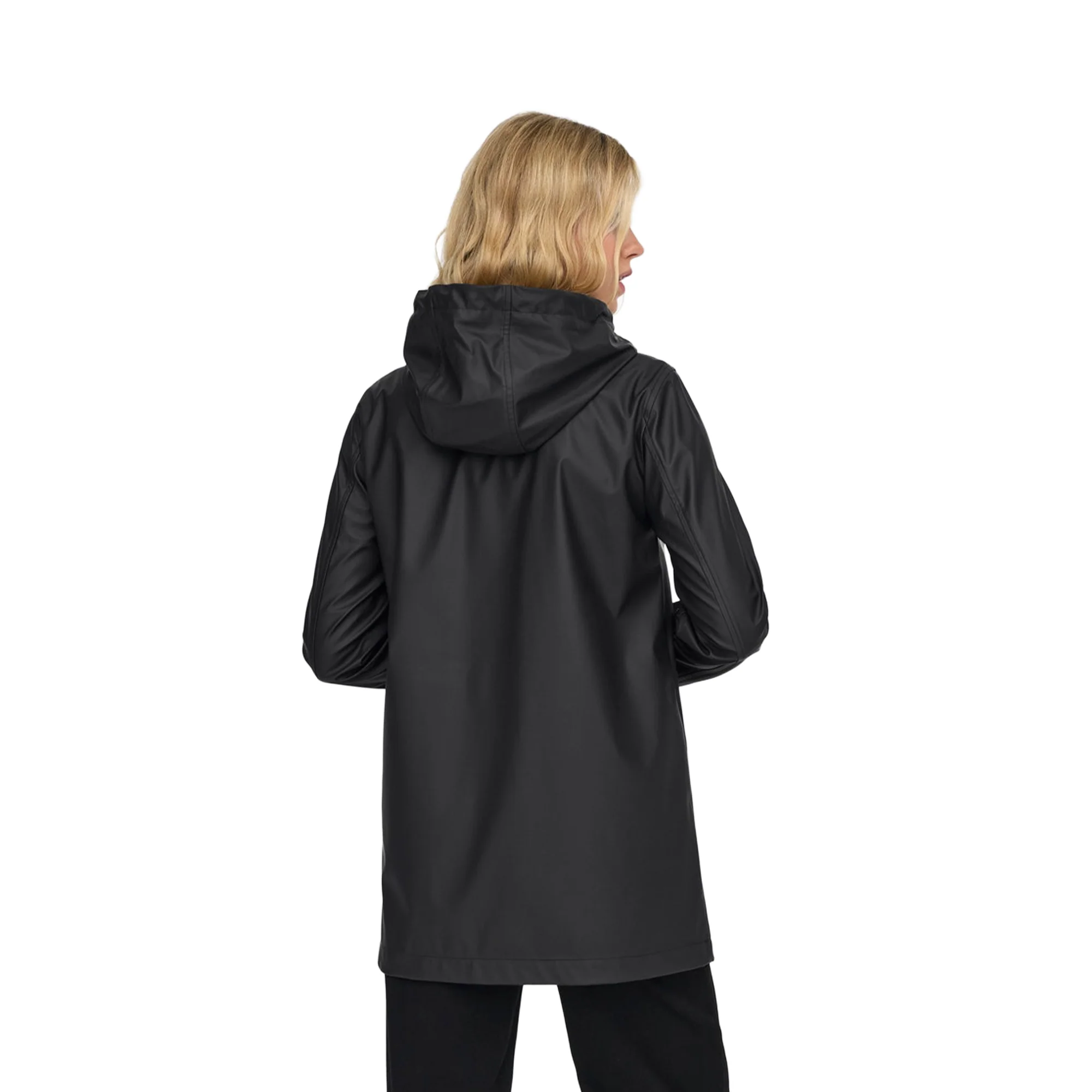 Only Elisa Short Fry Raincoat Black - Image 3