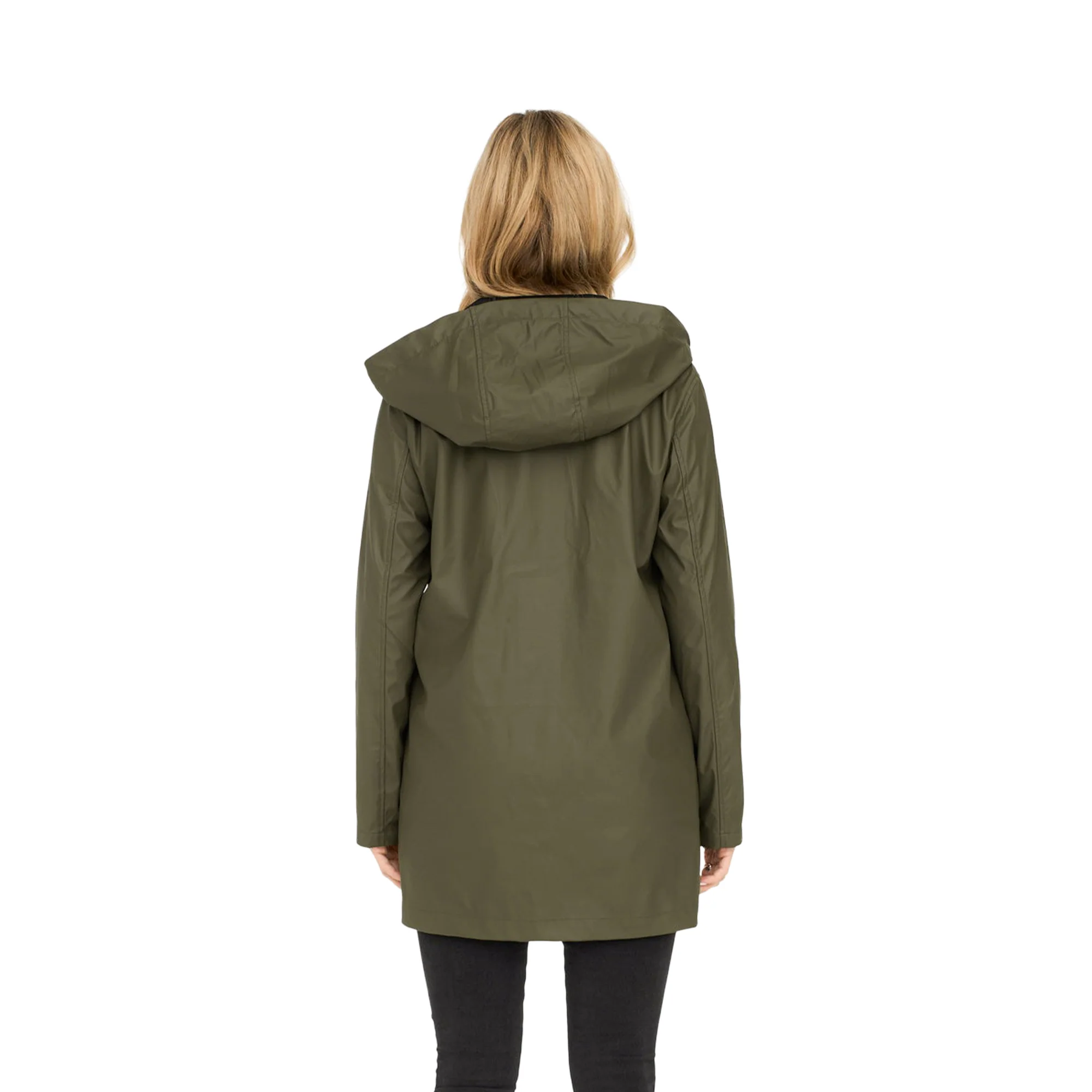 Only Elisa Short Fry Raincoat Kalamata - Image 2