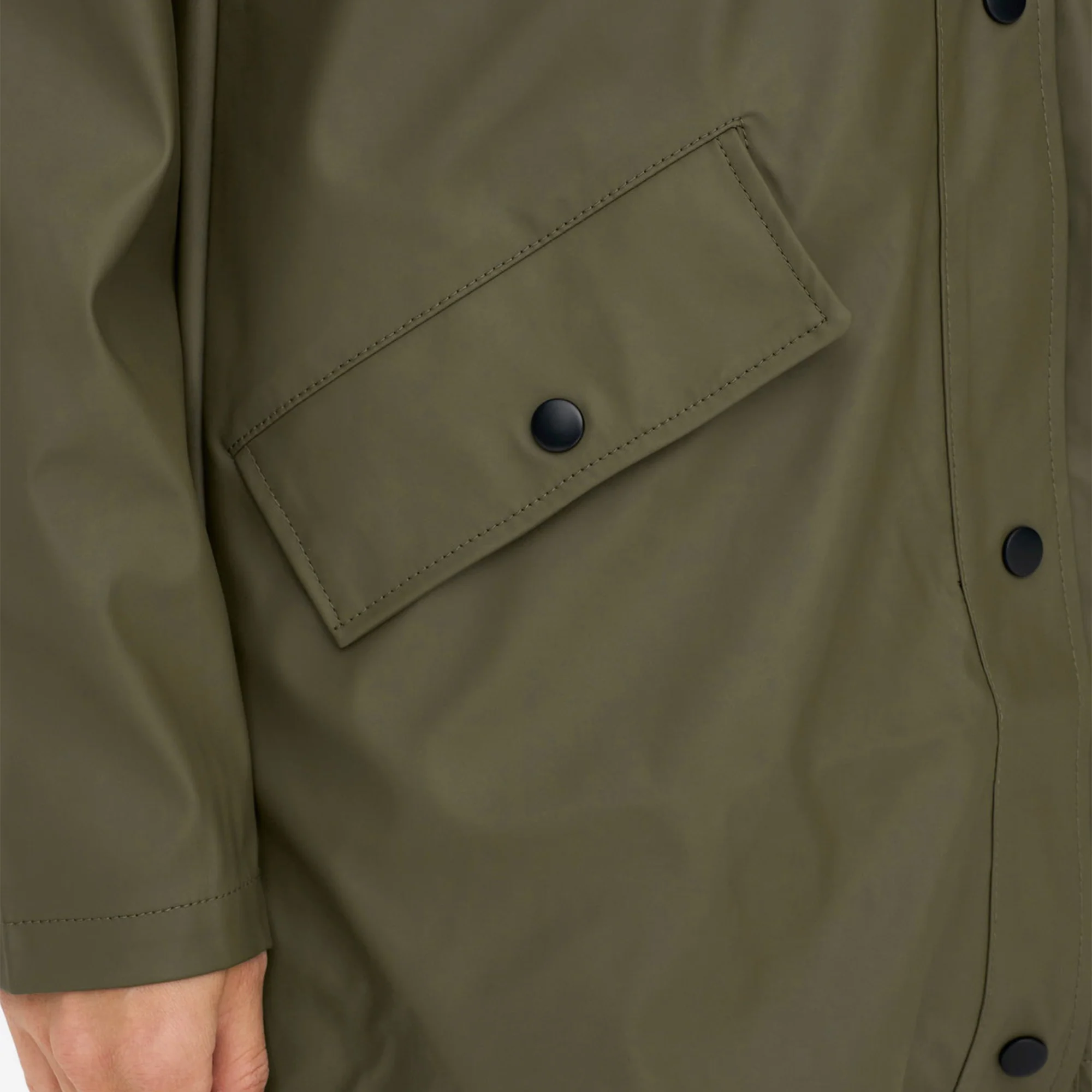 Only Elisa Short Fry Raincoat Kalamata - Image 3