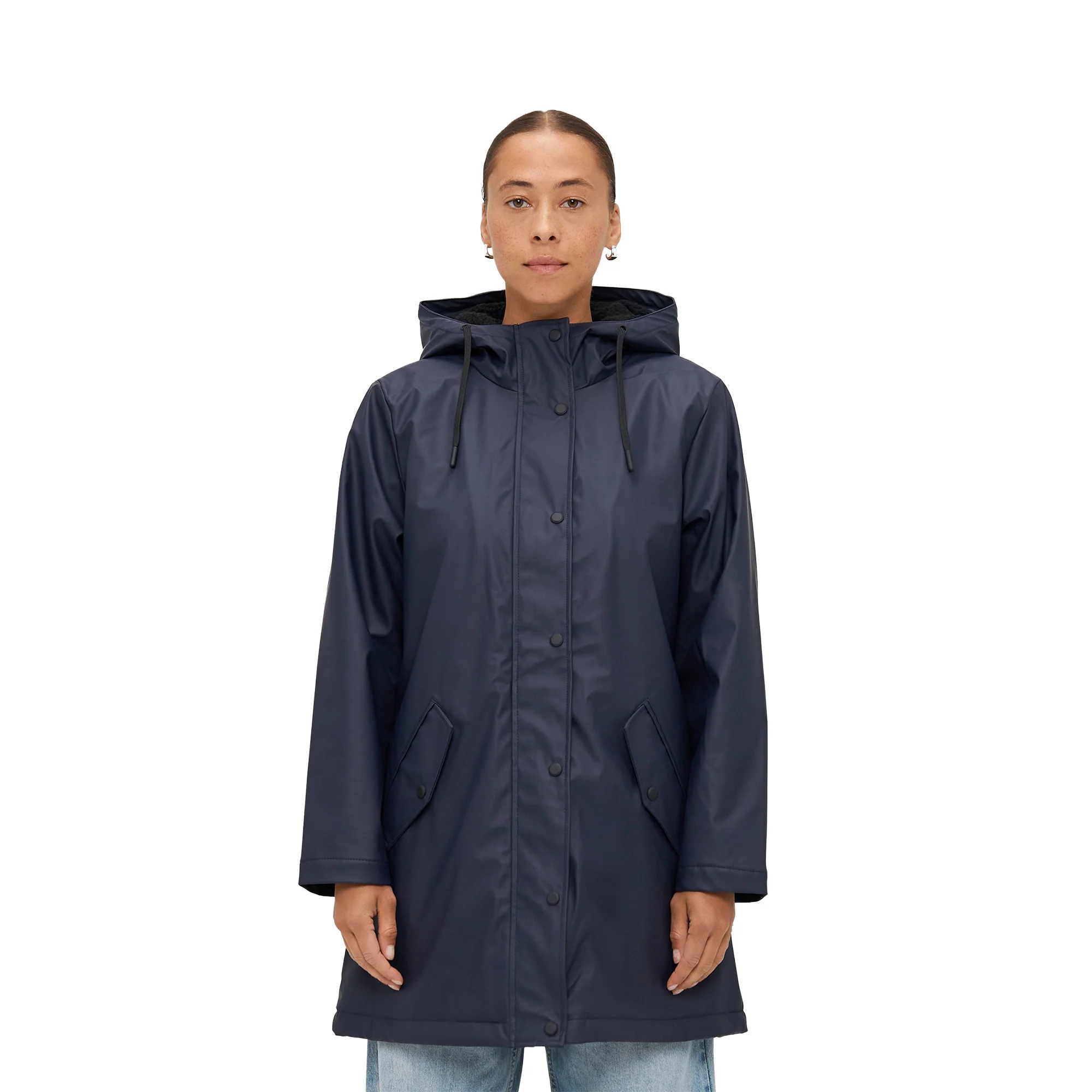 Only Elisa Short Raincoat Night Sky