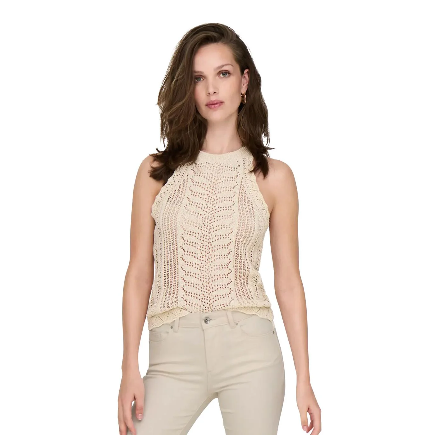 Only Erin Life SL Top Knit Birch