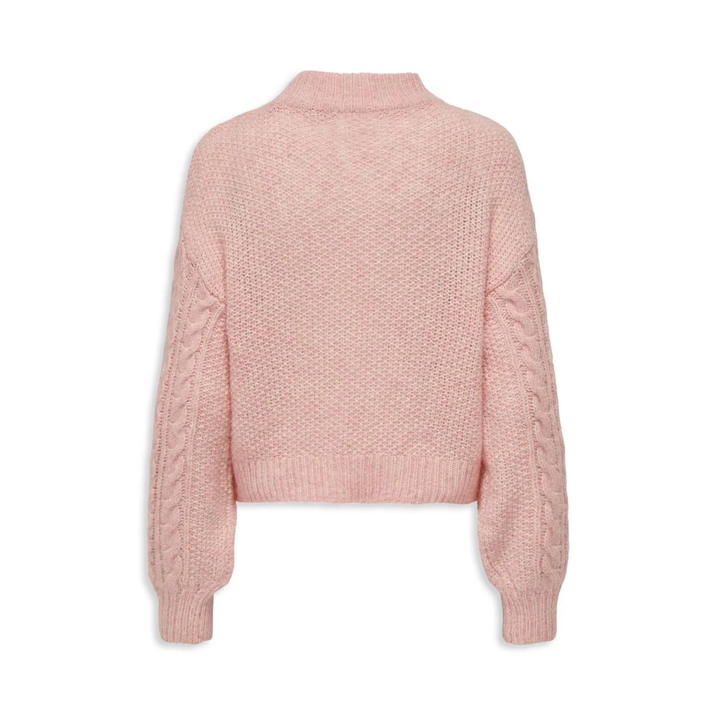 Only Ida Life LS High Neck Knit Silver Pink - Image 2