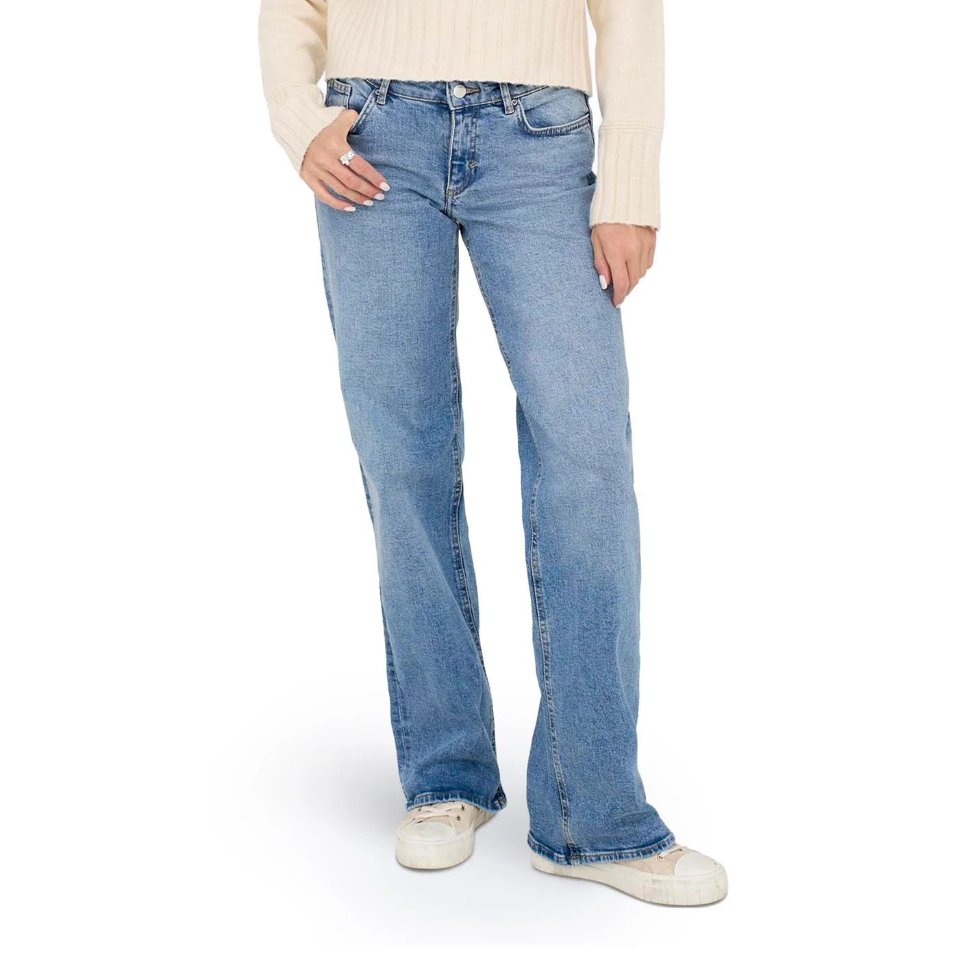 Only Juicy LW Wide Leg Dnm REA365 Medium Blue Denim