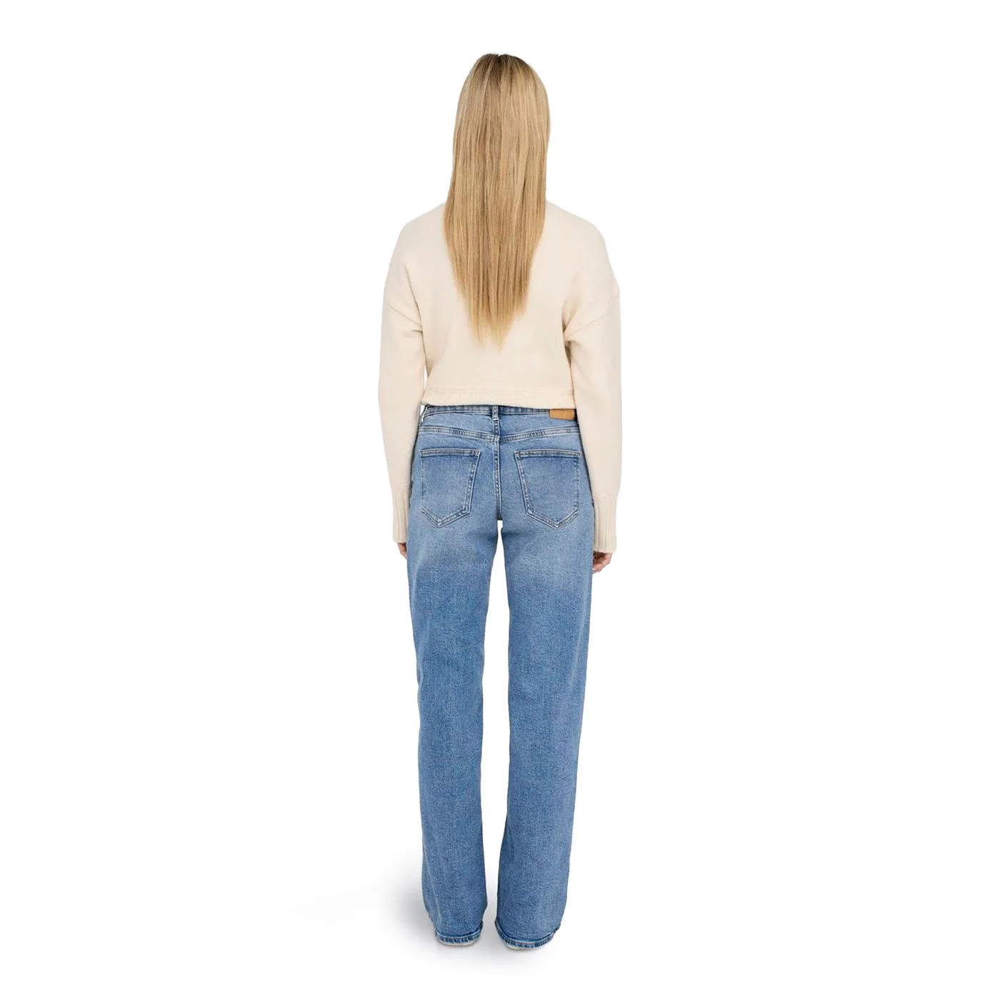 Only Juicy LW Wide Leg Dnm REA365 Medium Blue Denim - Image 2