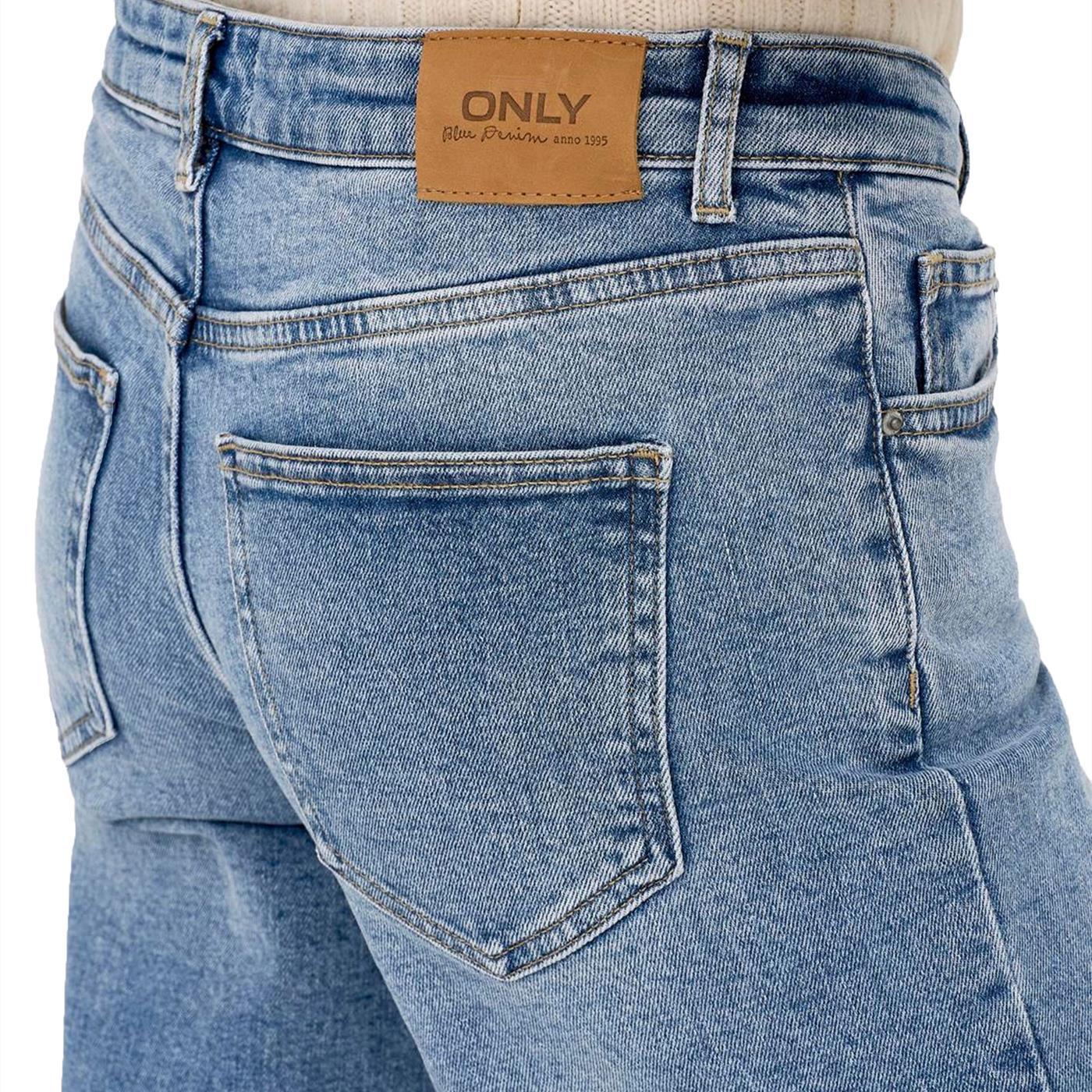 Only Juicy LW Wide Leg Dnm REA365 Medium Blue Denim - Image 3
