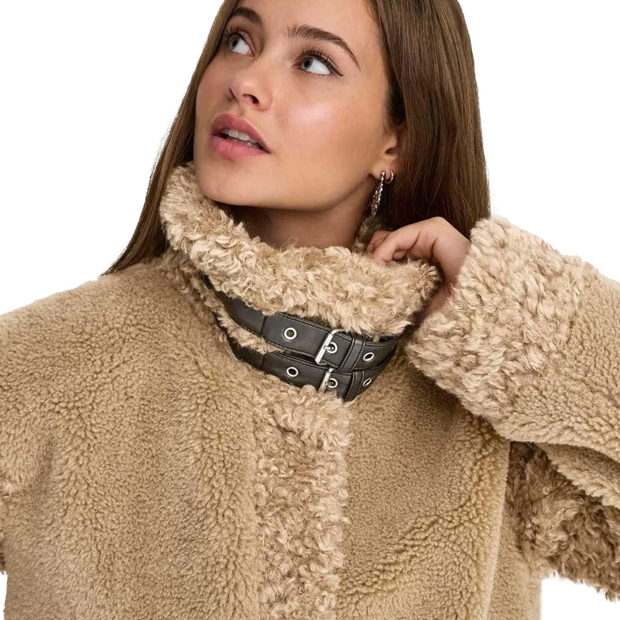 Only Koko Life Teddy Mix Jacket Otter - Image 2
