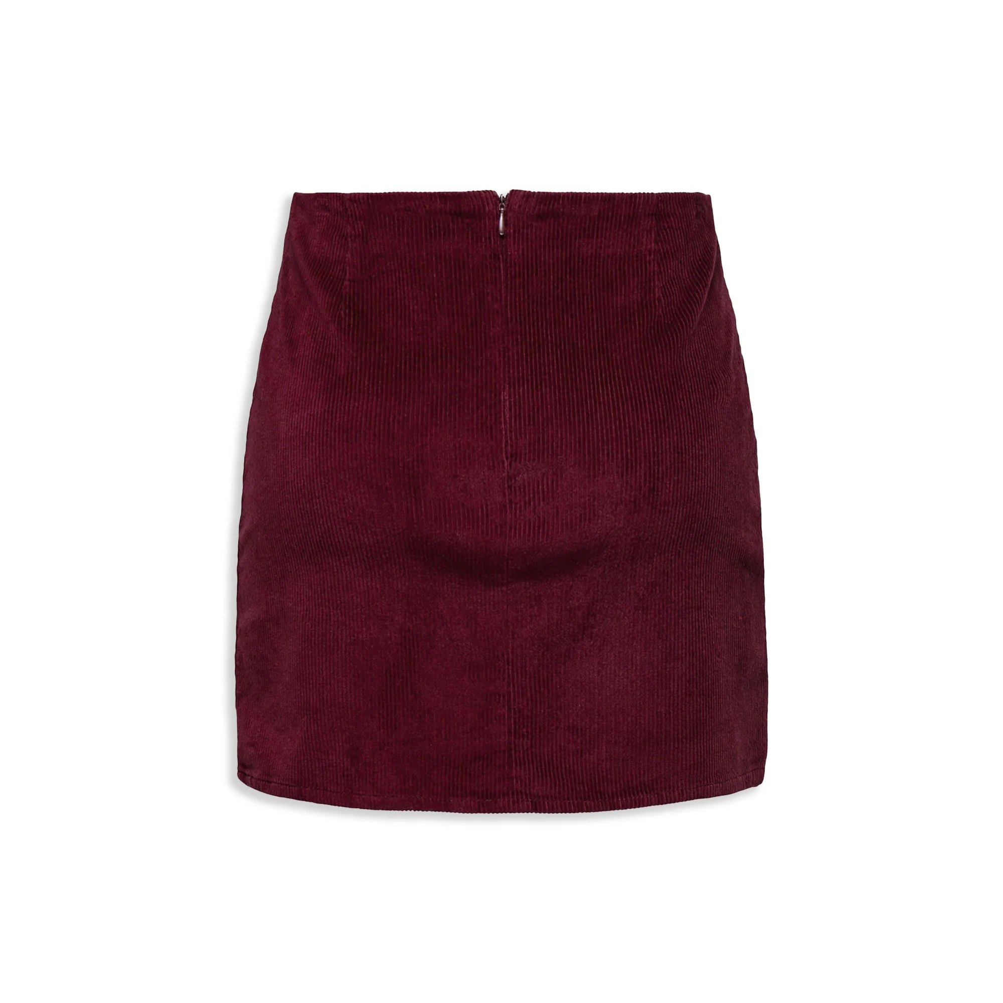 Only Leni-Global Short Cord Slit Skirt Cabernet - Image 2