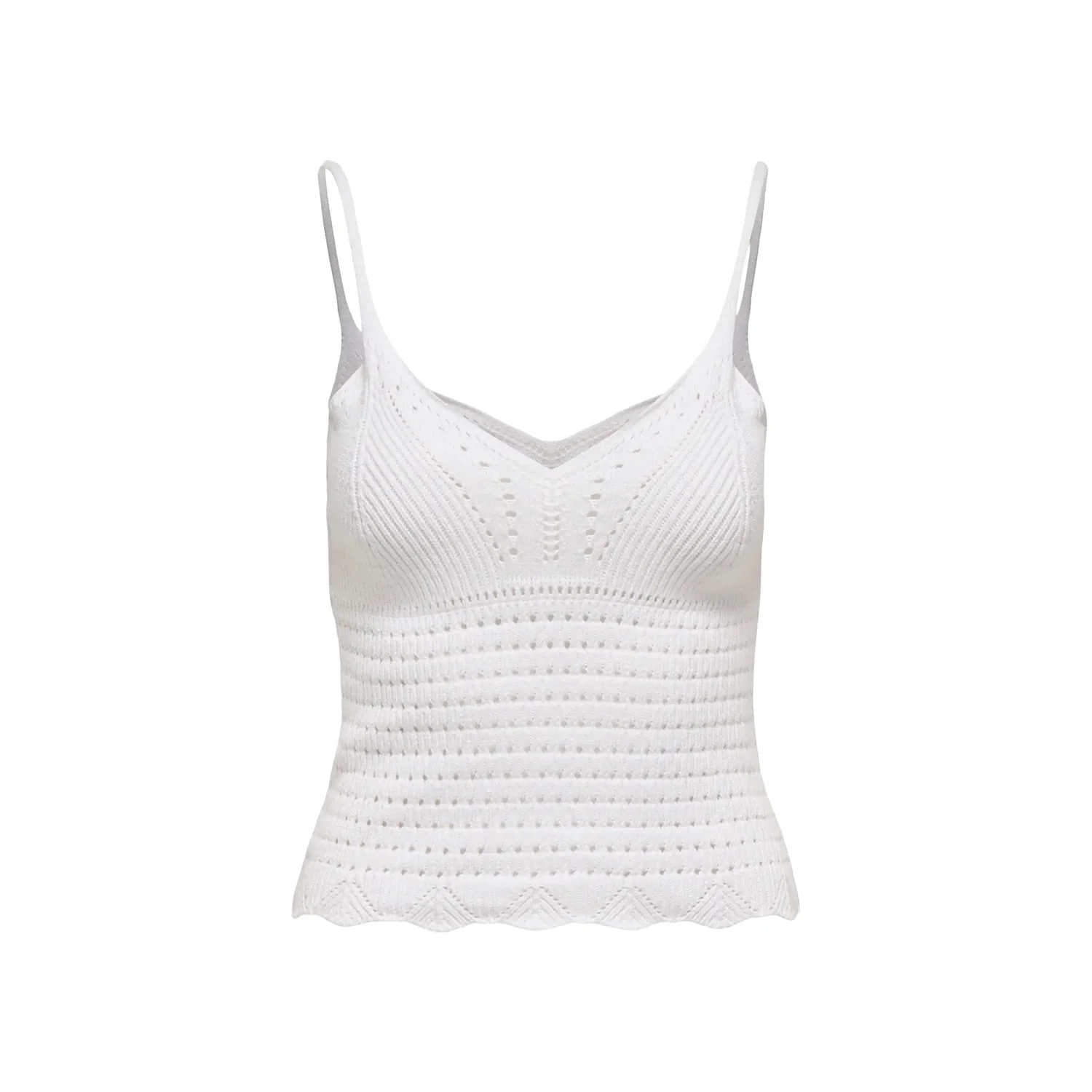 Only Lison SL Top Knit Bright White - Image 3