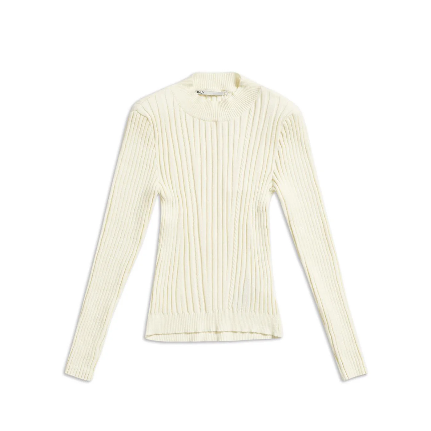 Only Lorena Power Shoulder Pullover Knit Tofu