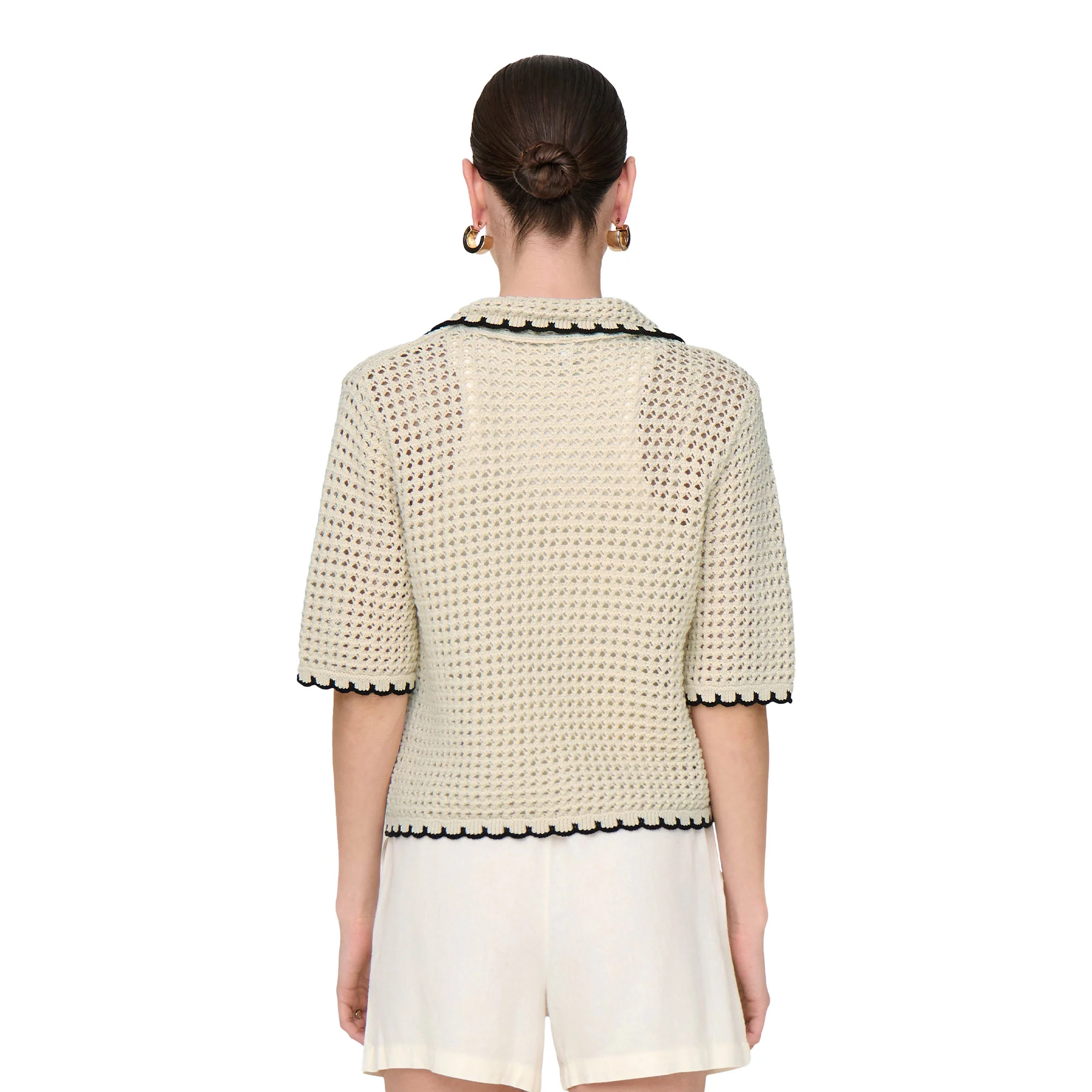 Only Lucie Life 3/4 Cardigan Knit Ecru - Image 2