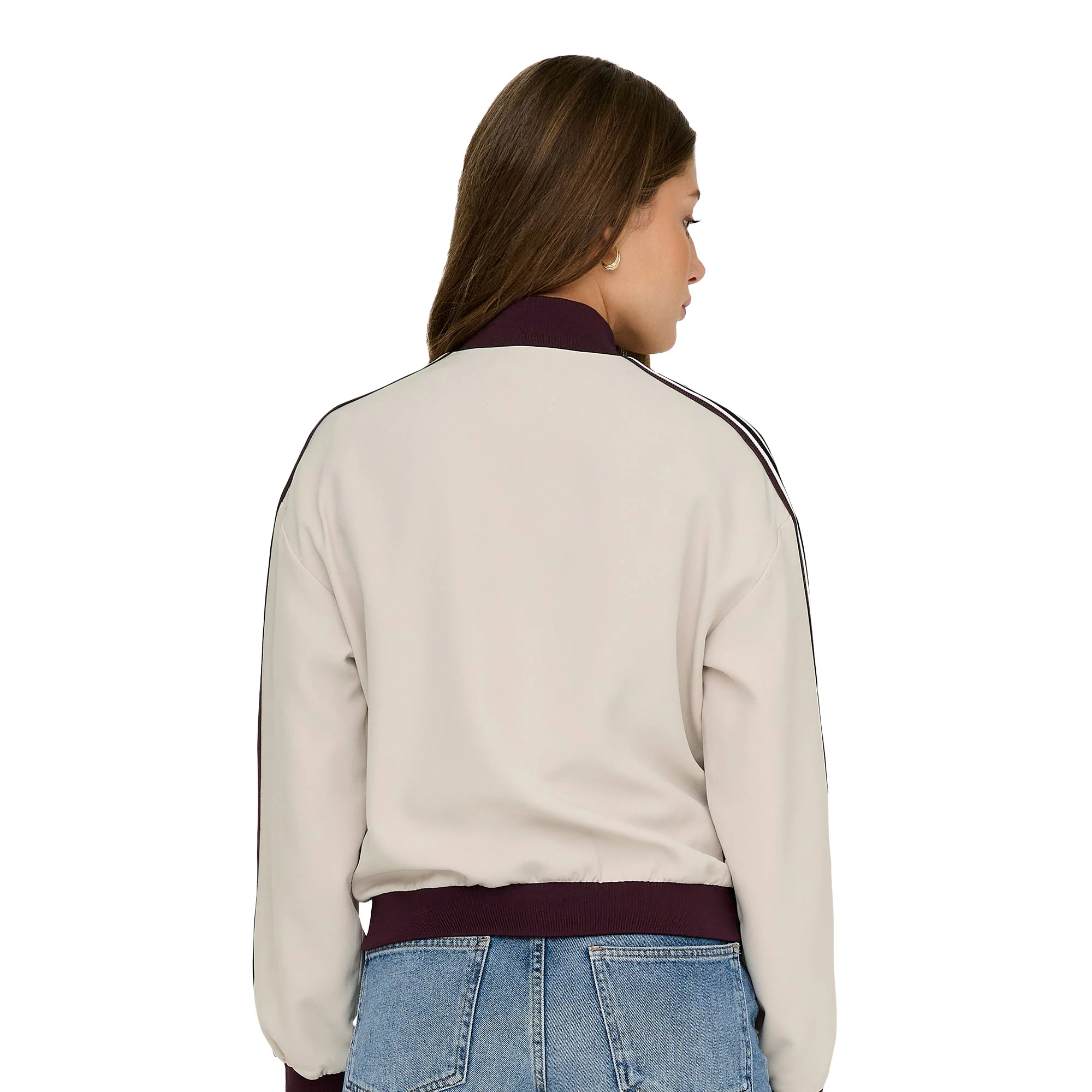 Only Mellie Life Panel Zip Jacket Pumice Stone - Image 3