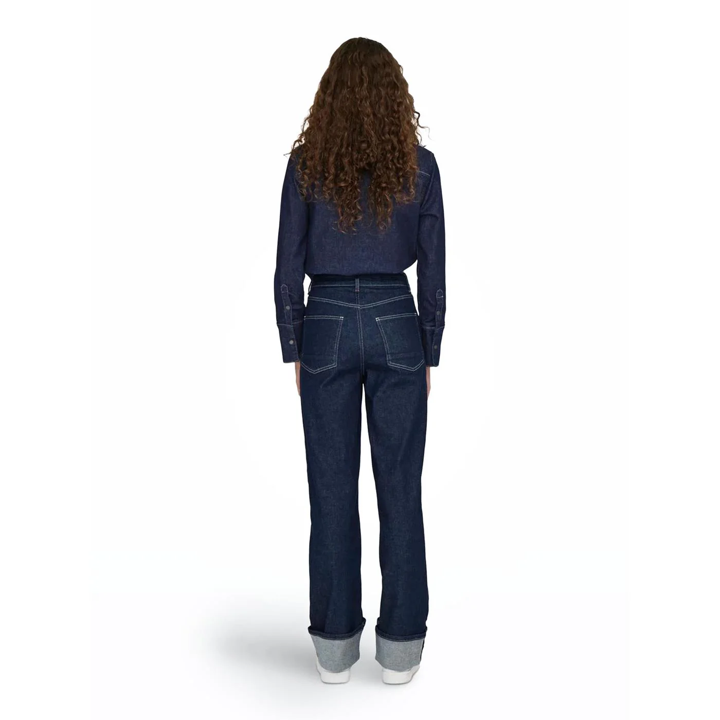 Only Mercer HW Wide Fold Up Red Dnm Rea Dark Blue - Image 2