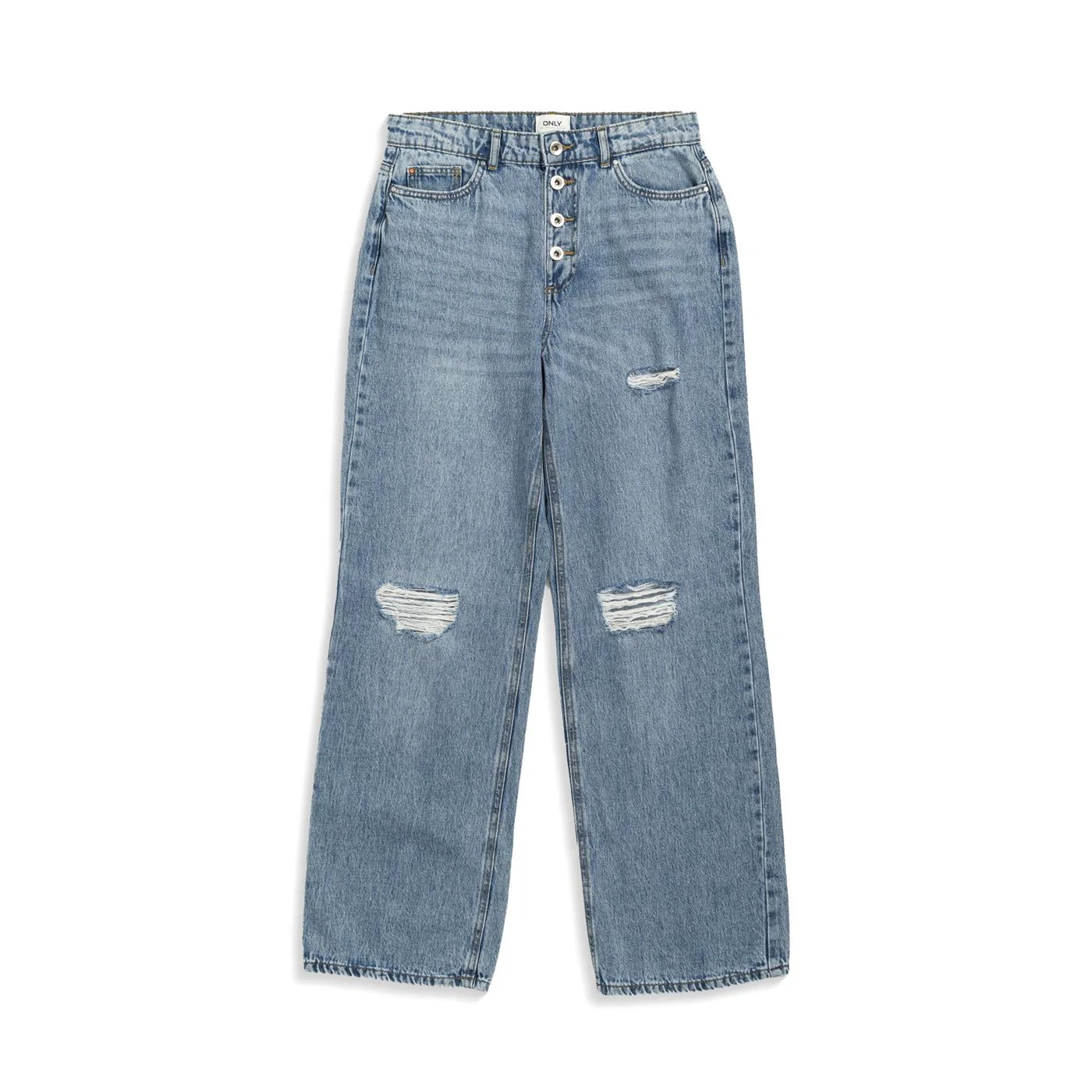 Only Molly Life HW Wide Dnm Dest BJ367 Light Blue Denim