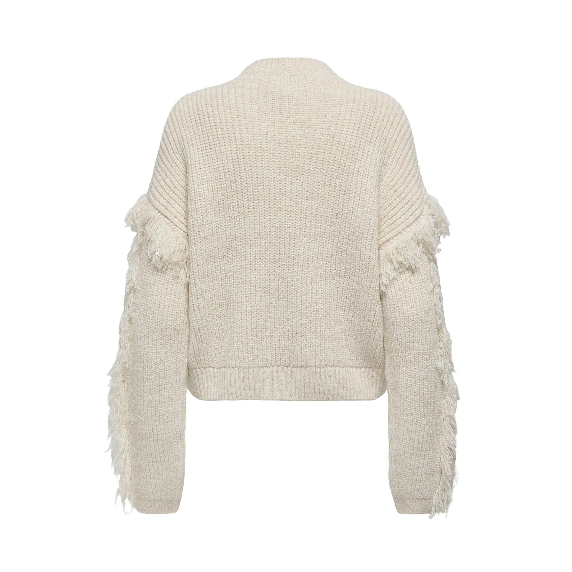 Only Molly LS Short Frill Knit Birch - Image 5