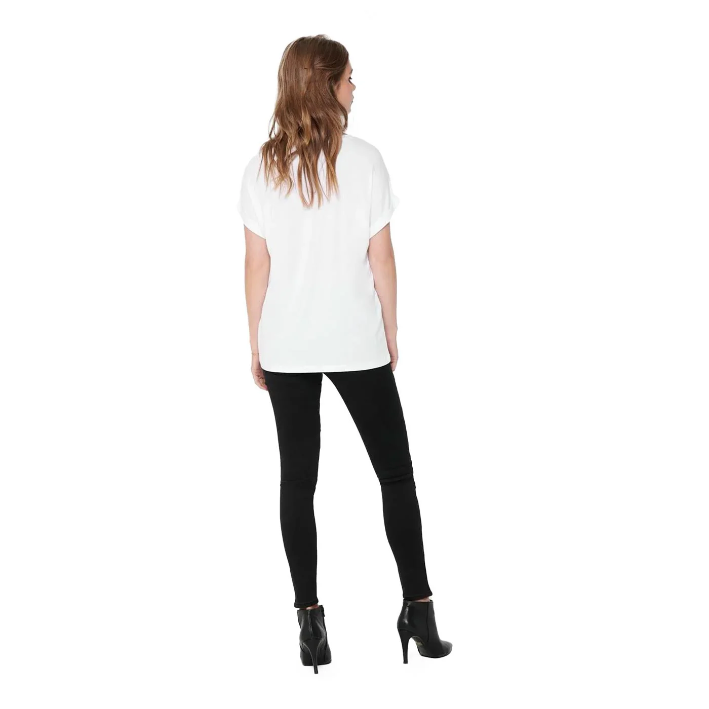 Only Moster S/S O-Neck Top White - Image 2