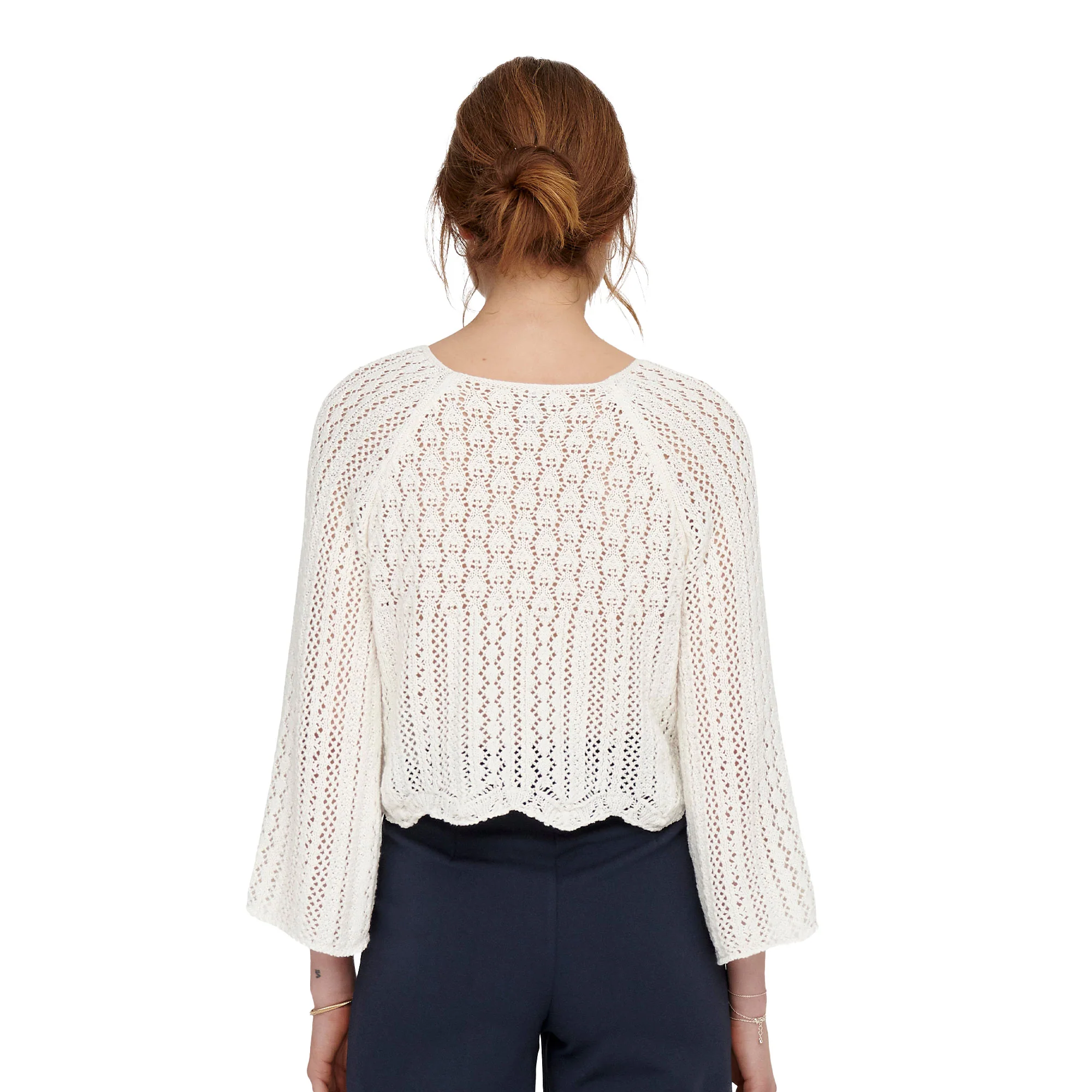 Only Nola 3/4 Pullover Knit Cloud Dancer - Image 2