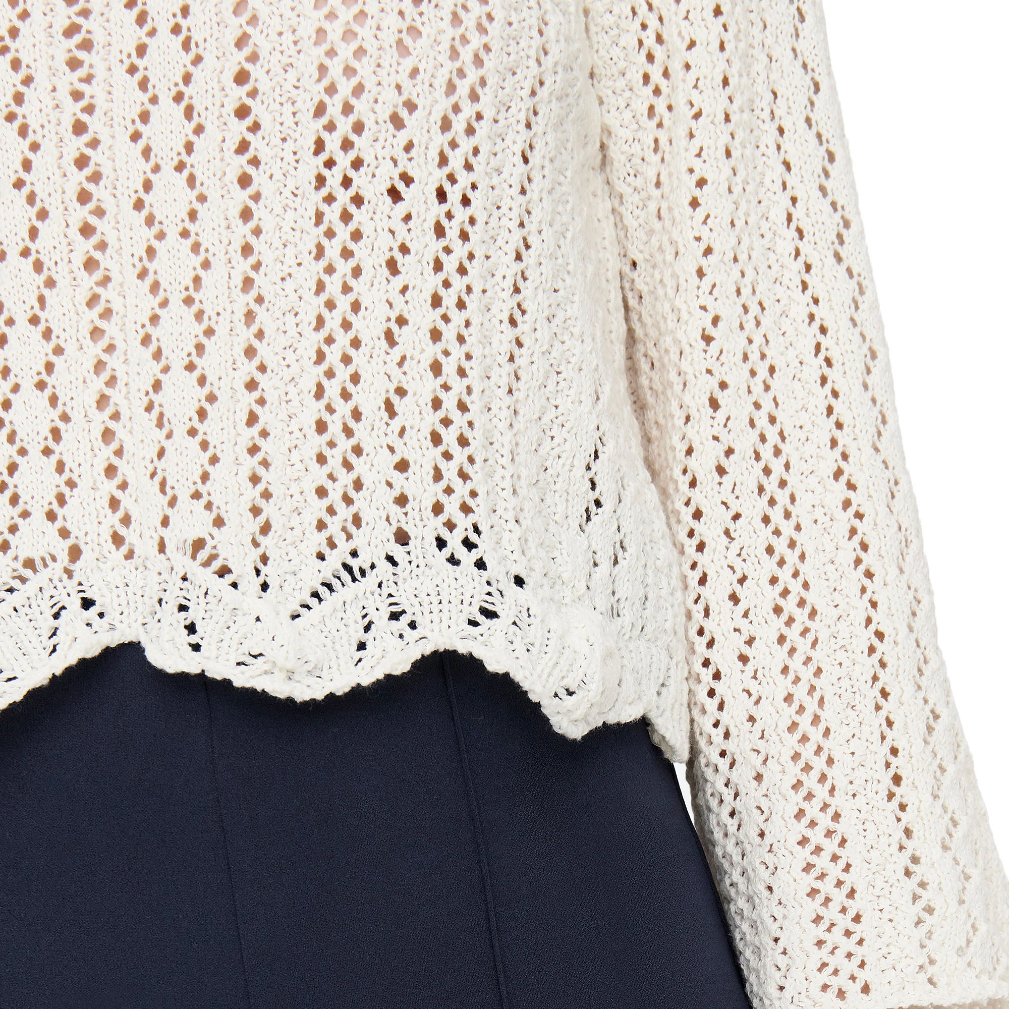 Only Nola 3/4 Pullover Knit Cloud Dancer - Image 3