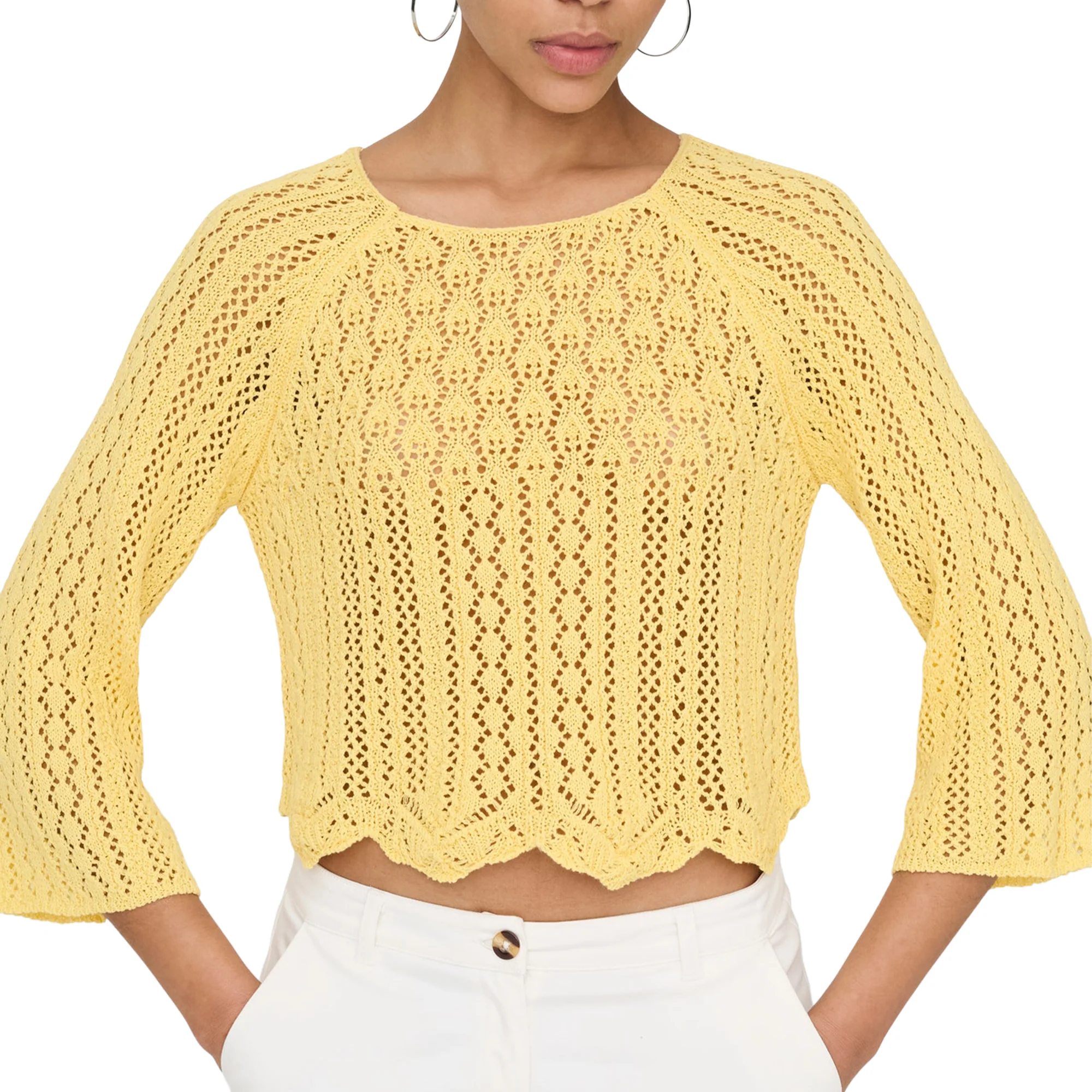 Only Nola 3/4 Pullover Knit Sunlight - Image 3