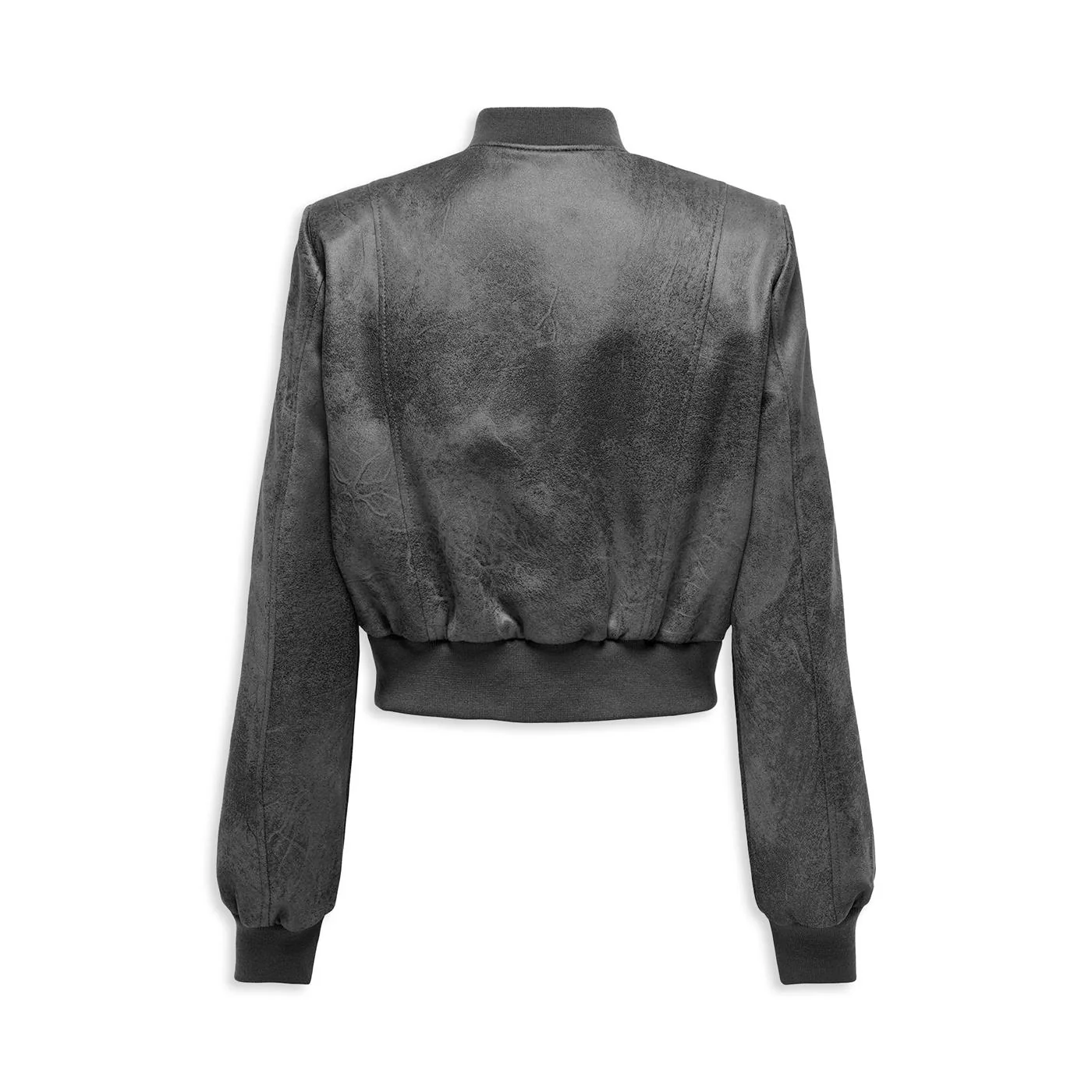 Only Paris Faux Suede Bomber Phantom - Image 2