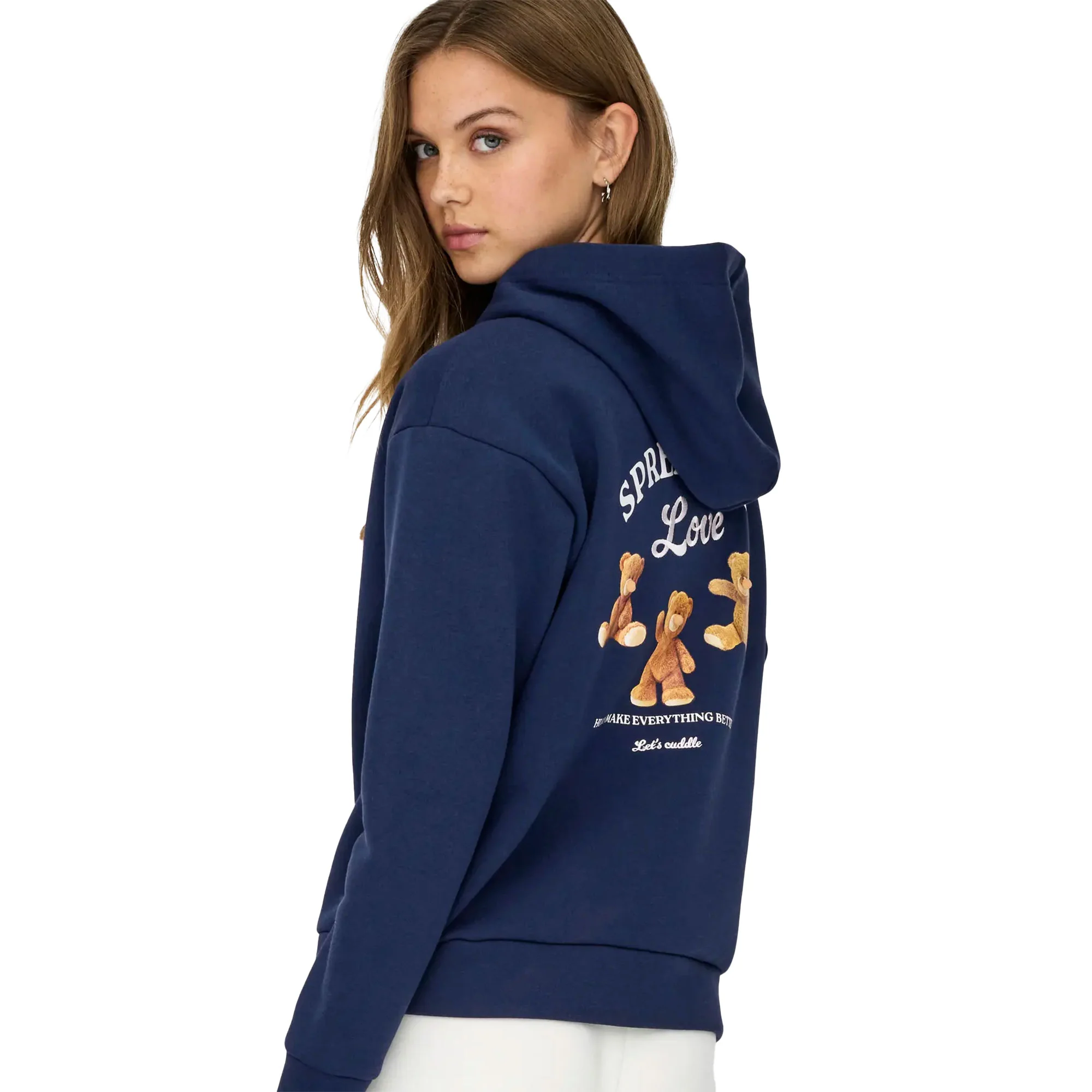 Only Ricky L/S Hood Box Sweat Naval Academy - Image 4