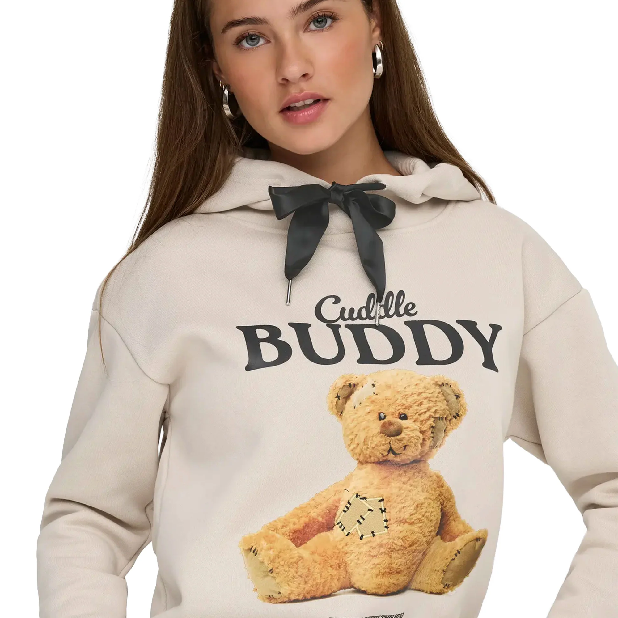 Only Ricky L/S Hood Box Sweat Pumice Stone - Image 3