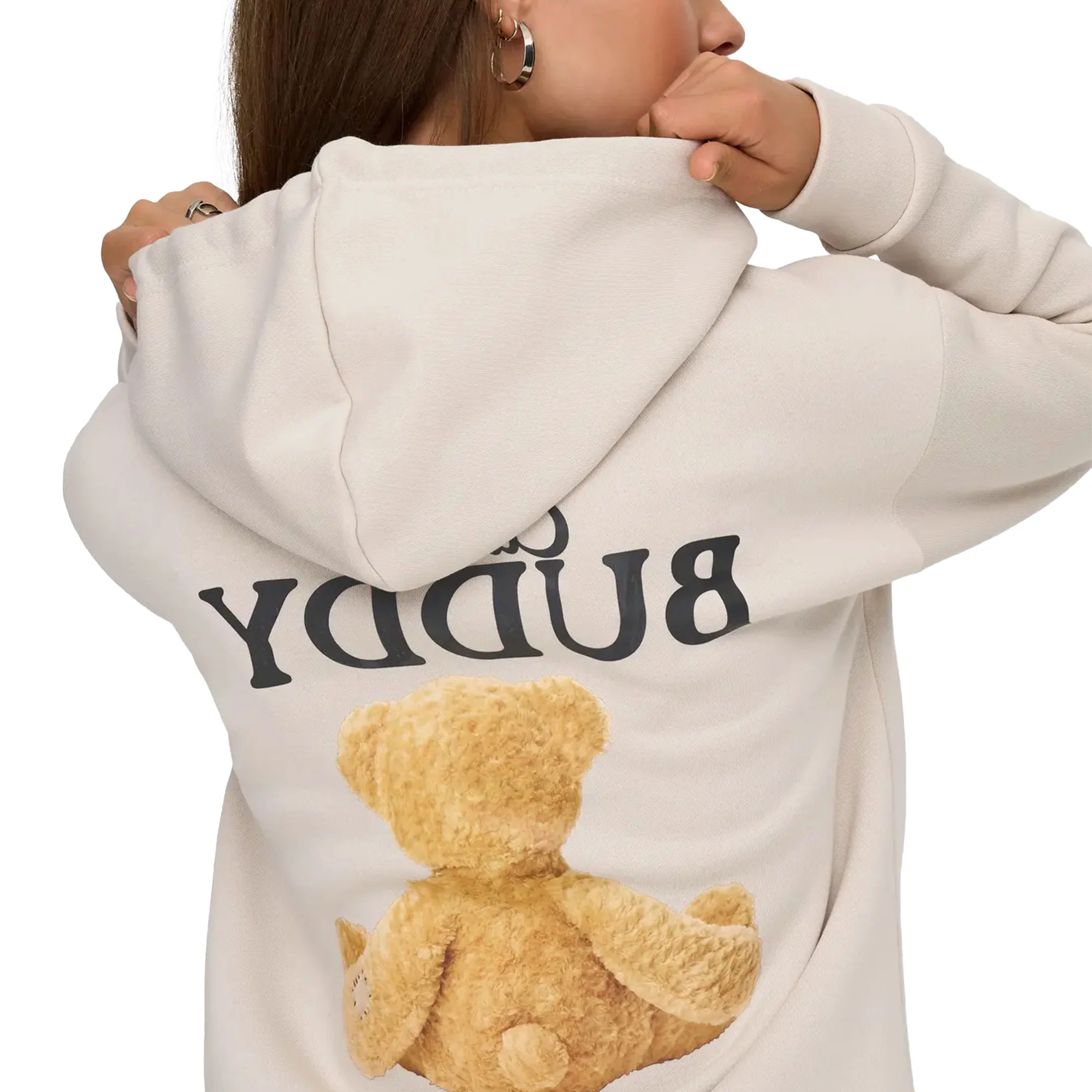 Only Ricky L/S Hood Box Sweat Pumice Stone - Image 4