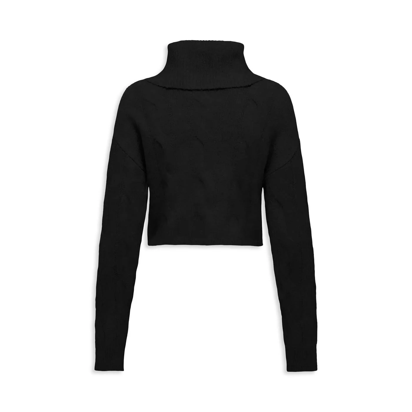Only Rio Life LS Cable Roolneck Knit Black - Image 2