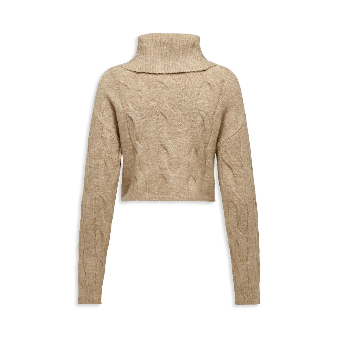 Only Rio Life LS Cable Roolneck Knit Tannin - Image 2