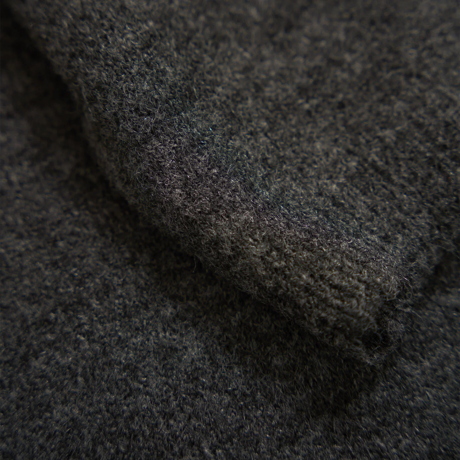 Only Talio LS Short O-Neck BF Knit Dark Grey Melange - Image 3