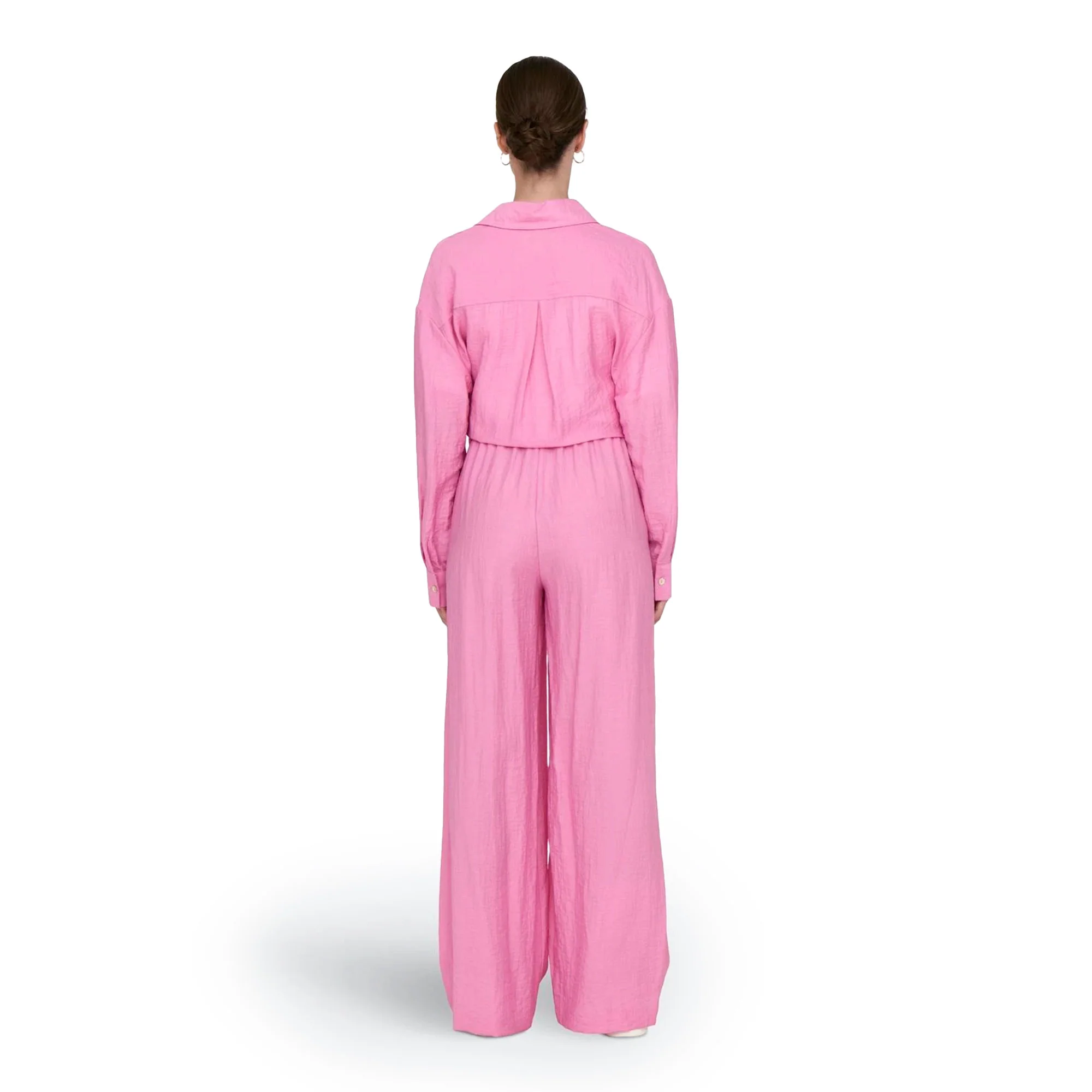 Only Tania Life HW Pull-Up Pant Fuchsia Pink - Image 2