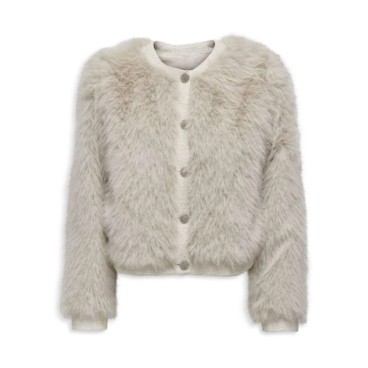Only Vada Faux Fur Mix Jacket Cloud Dancer