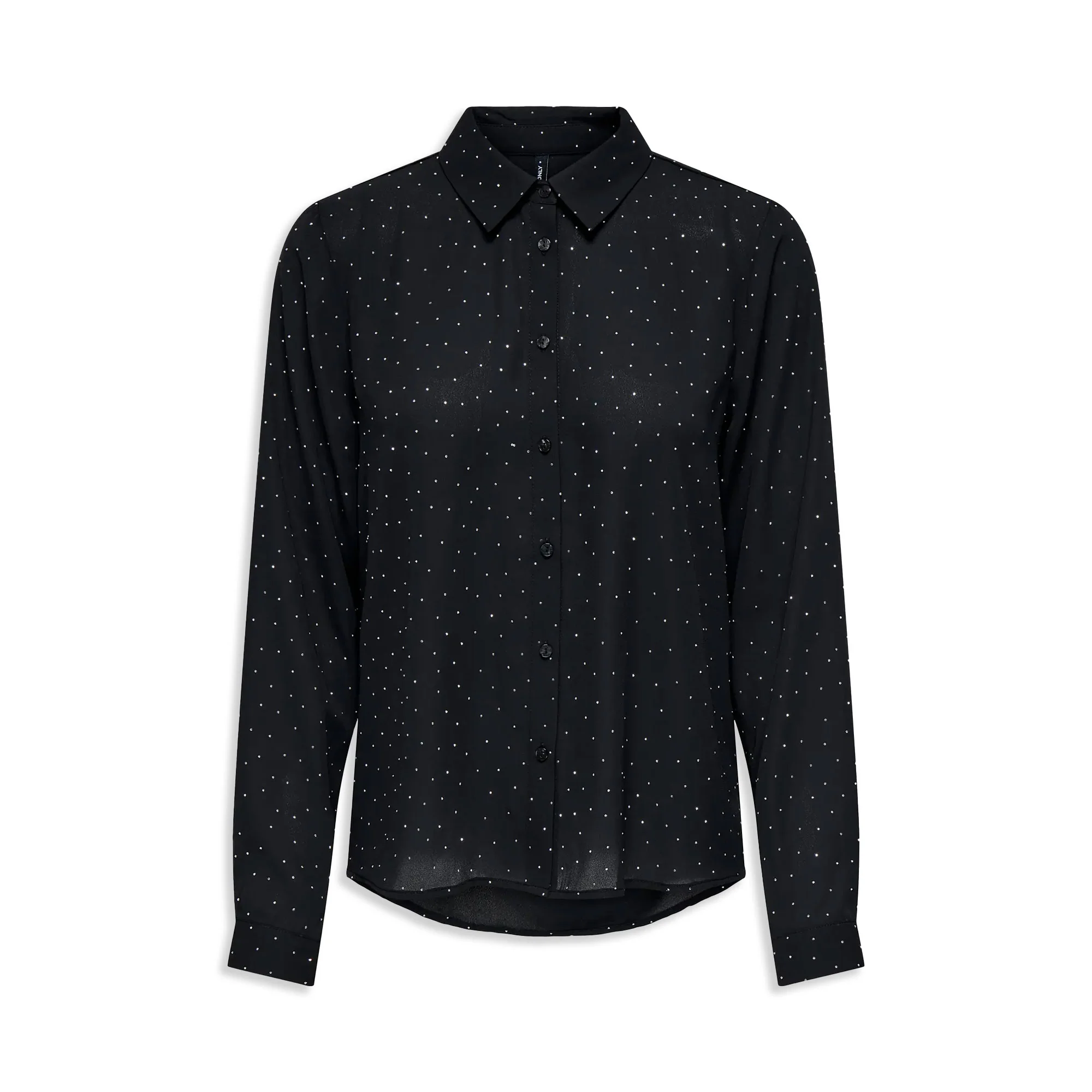 Only Zeke L/S Stud Shirt Wvn Black
