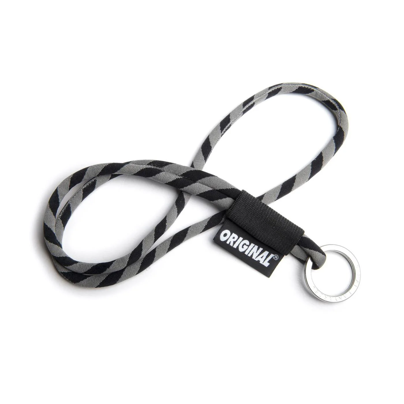 Original Lanyards Classic Tube Long Black/Grey