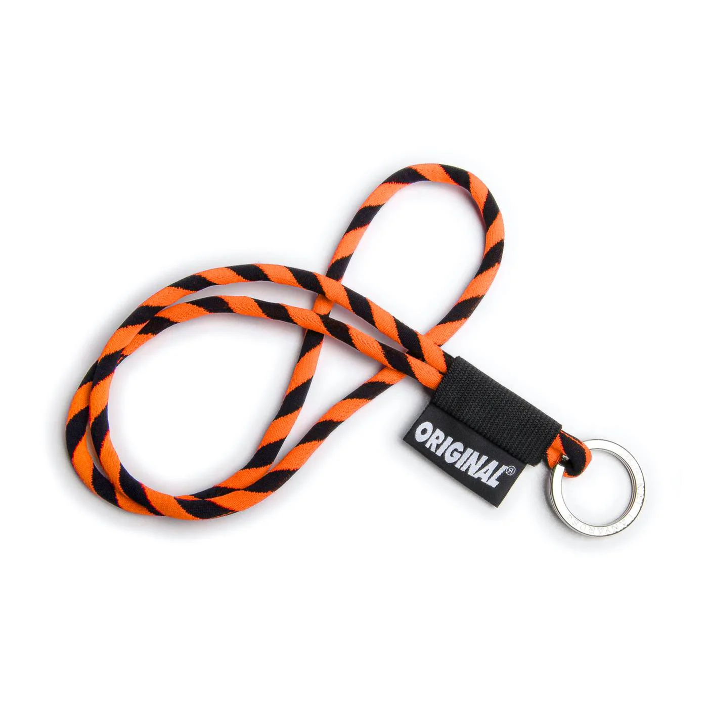 Original Lanyards Classic Tube Long Black/Orange