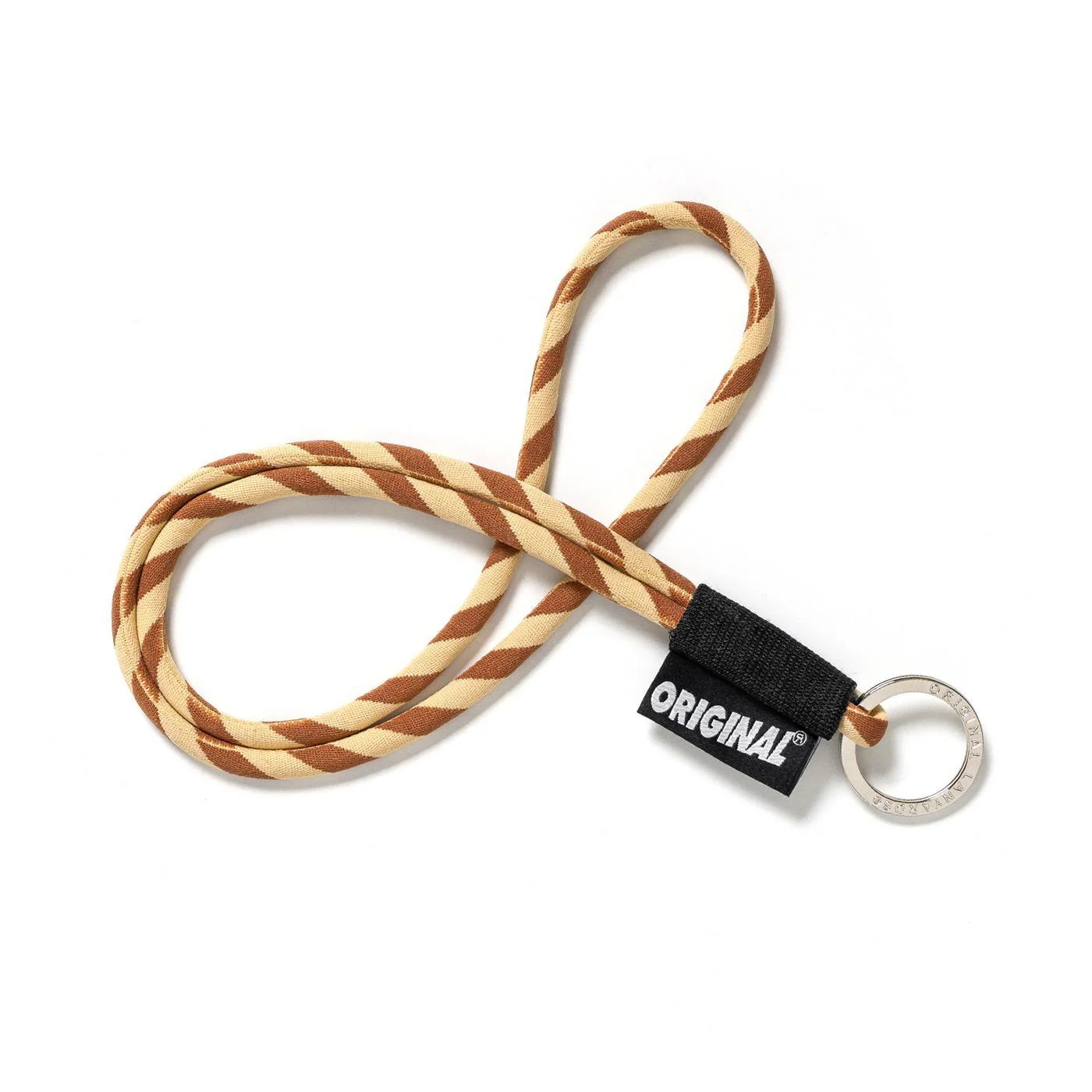 Original Lanyards Classic Tube Long Brown/Beige