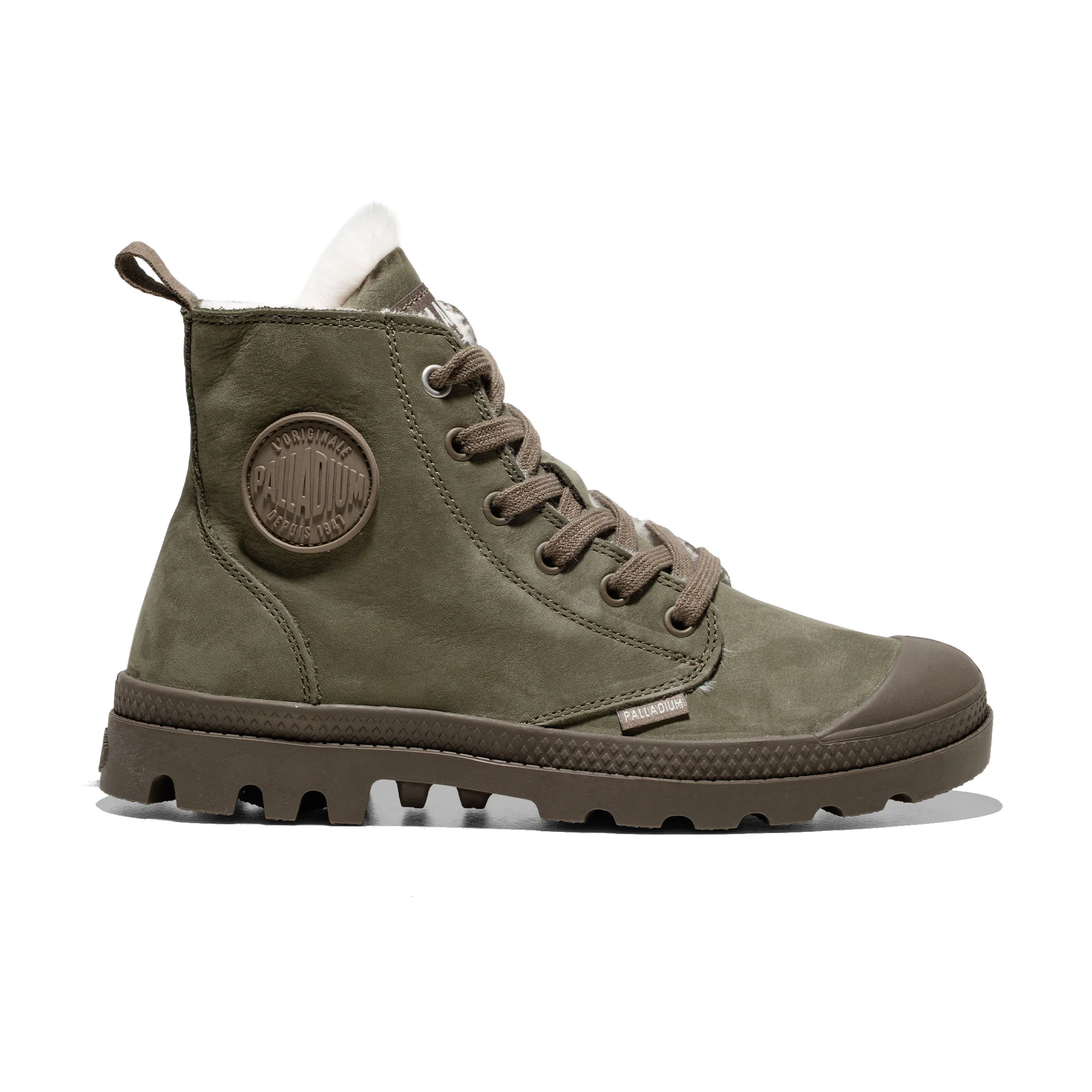 Palladium Pampa Hi Zip Wool W Dusky Green