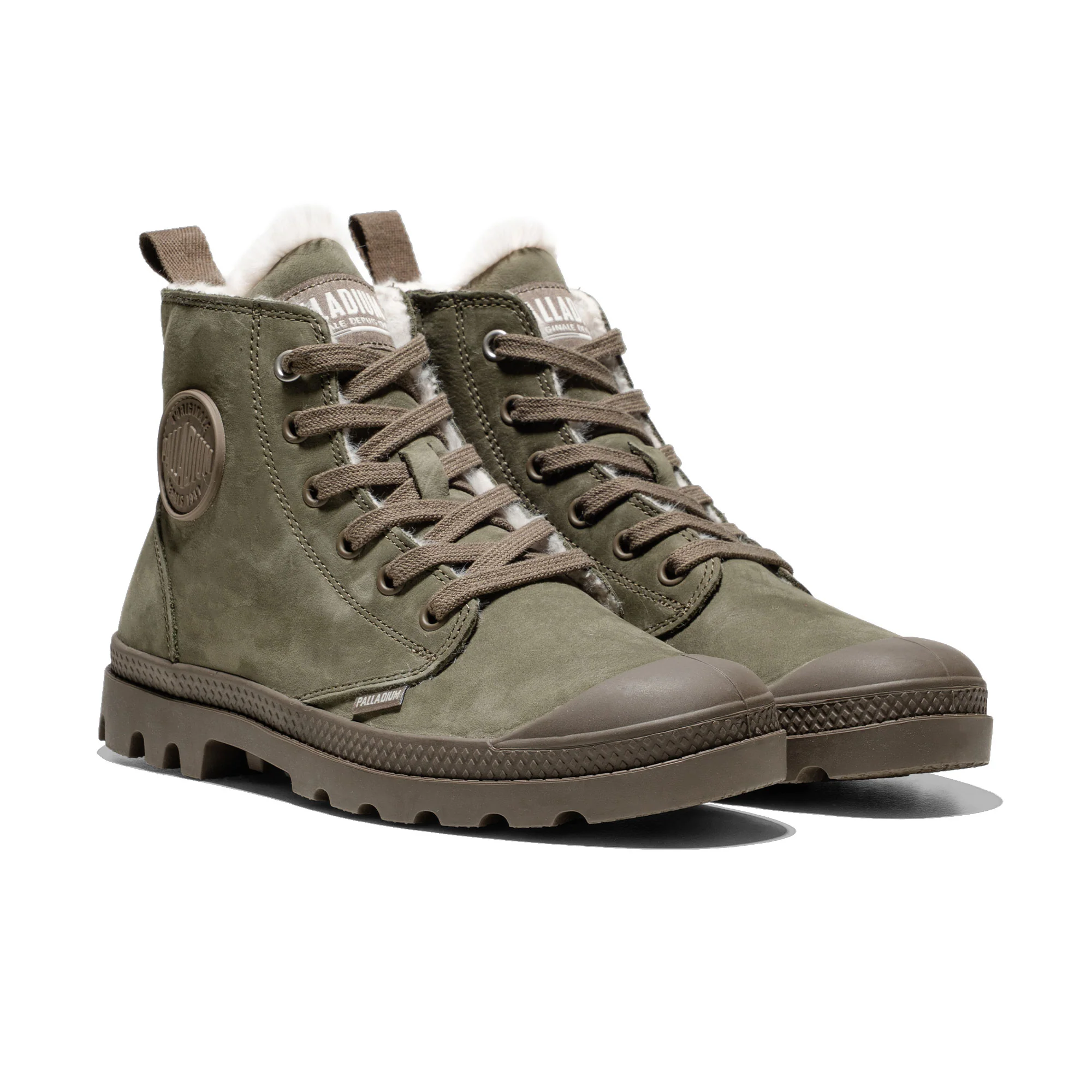 Palladium Pampa Hi Zip Wool W Dusky Green - Image 2