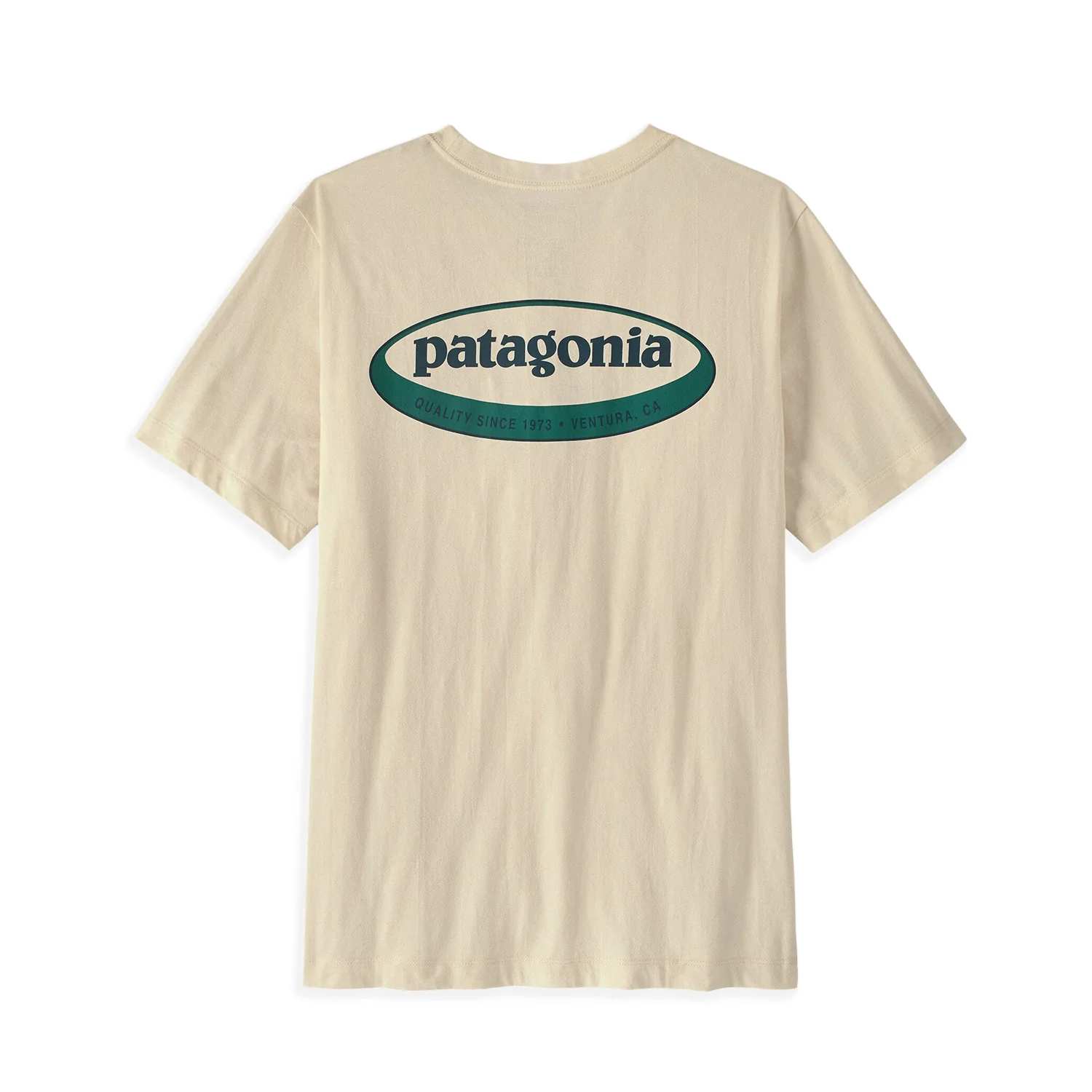 Patagonia 95 Oval Logo T-Shirt Undyed Natural - Image 2