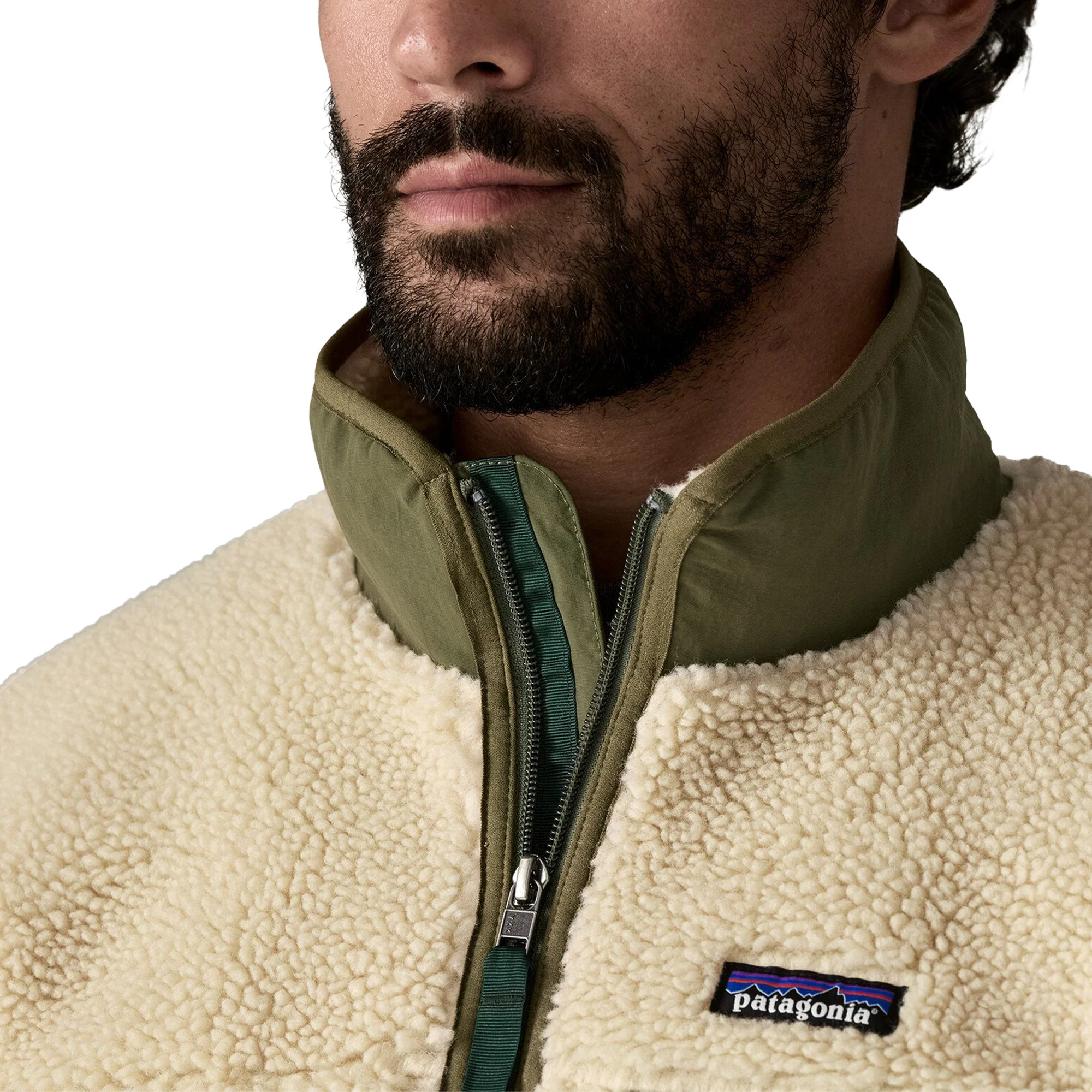 Patagonia Classic Retro-X Jacket Dark Natural/Basin Green - Image 3