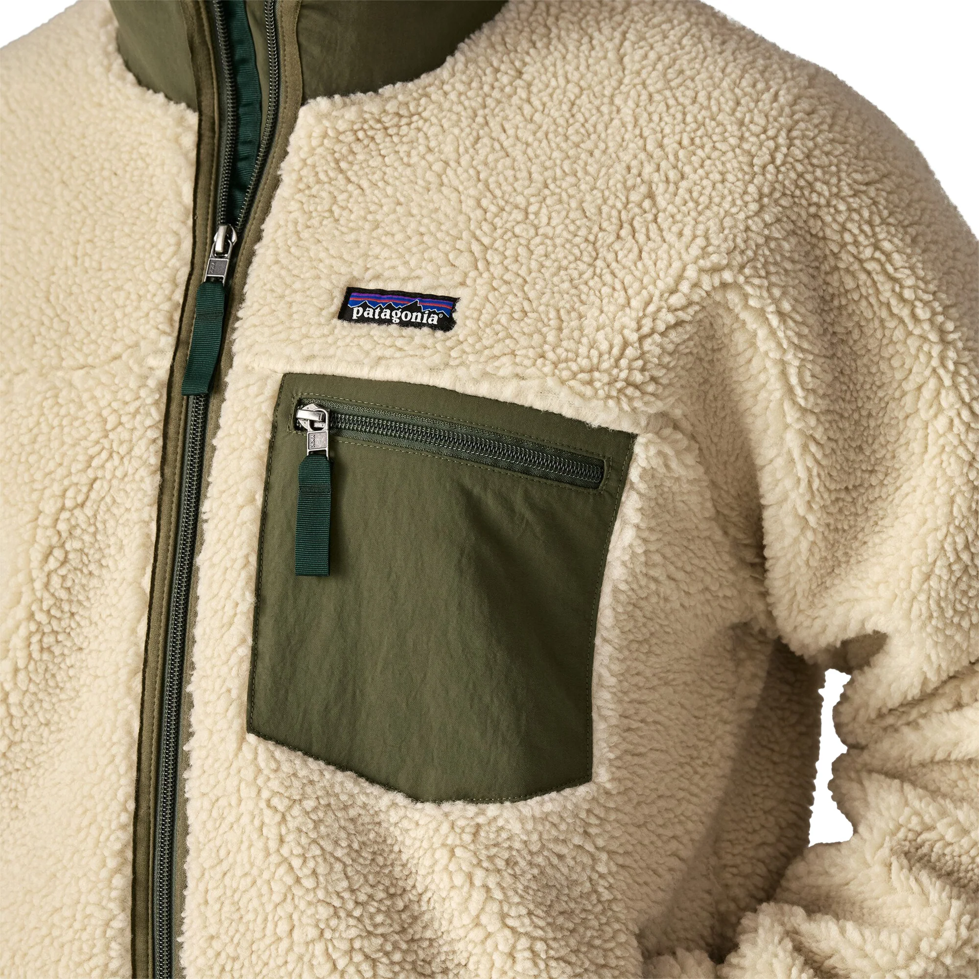 Patagonia Classic Retro-X Jacket Dark Natural/Basin Green - Image 4
