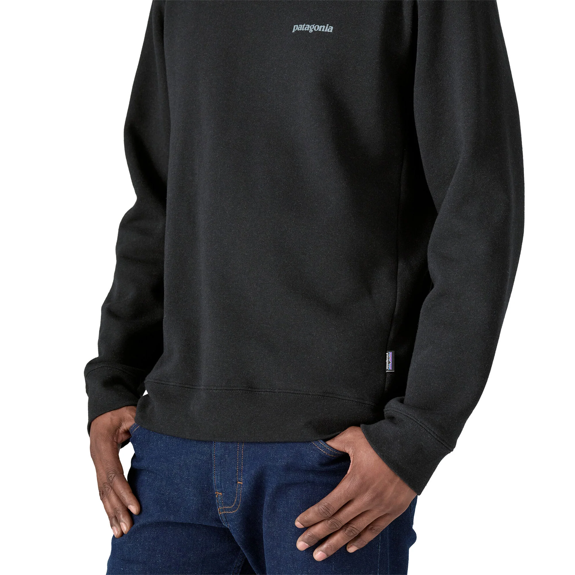 Patagonia Fitz Roy Icon Uprisal Crew Sweatshirt Ink Black - Image 3