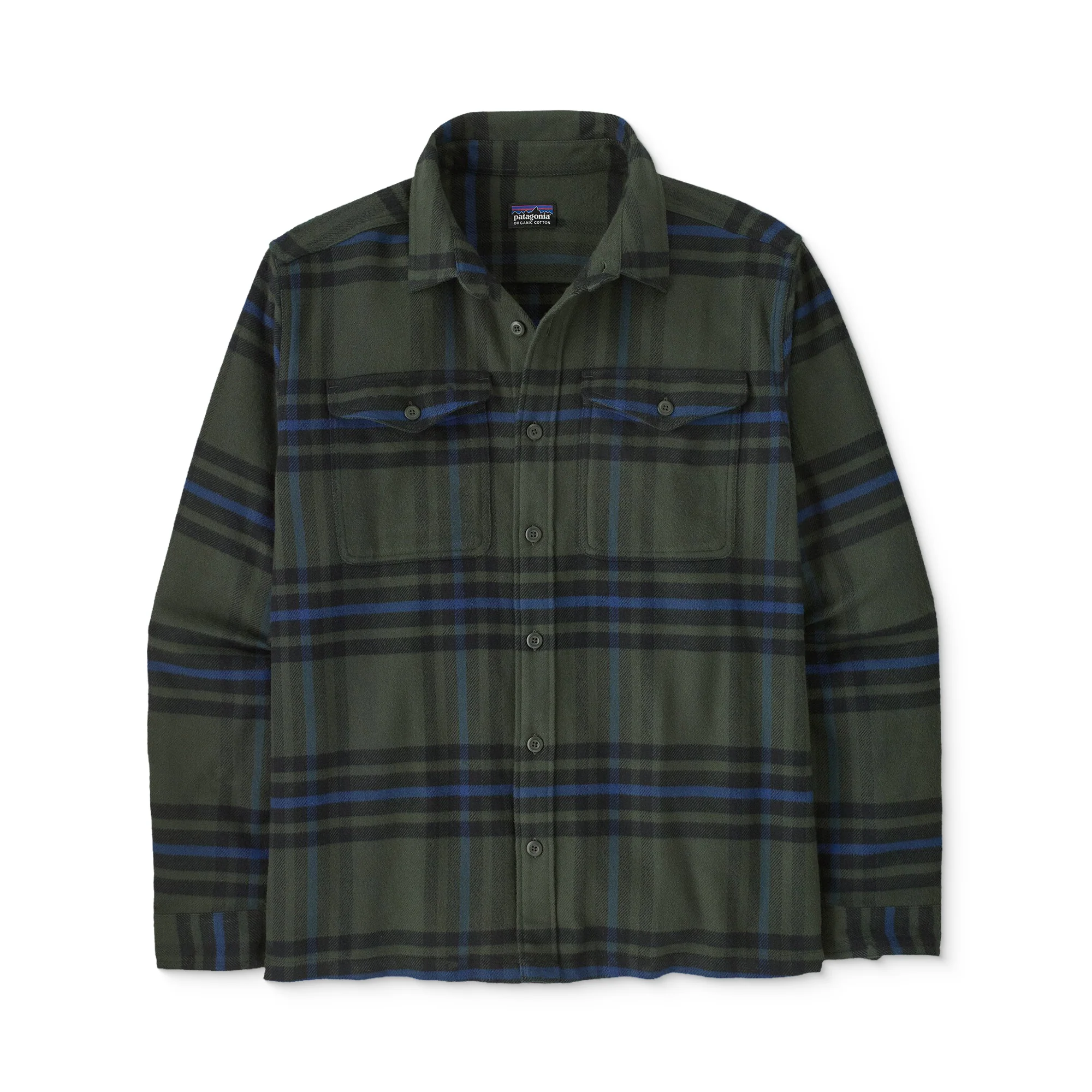 Patagonia Fjord Flannel Shirt Catch: Old Growth Green - Image 3