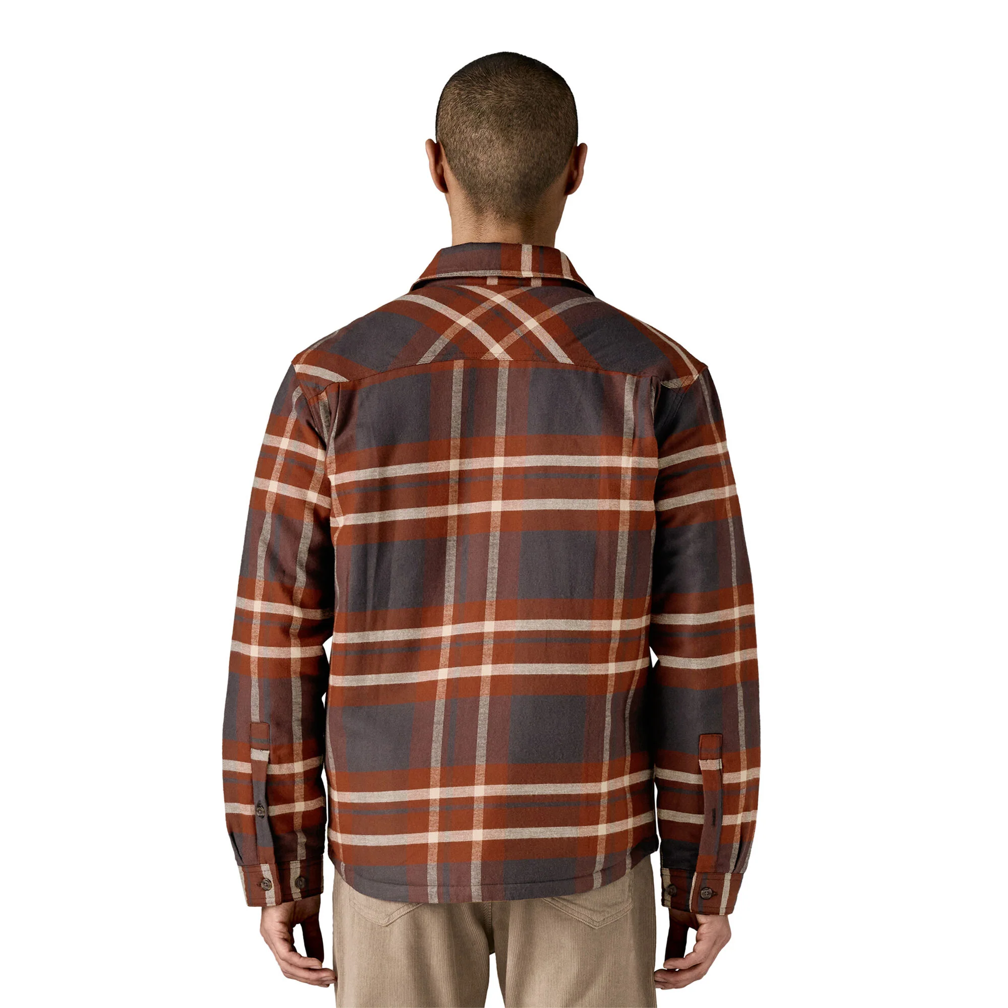 Patagonia LW Insulated Fjord Flannel Shirt Ashore: Ink Black - Image 2