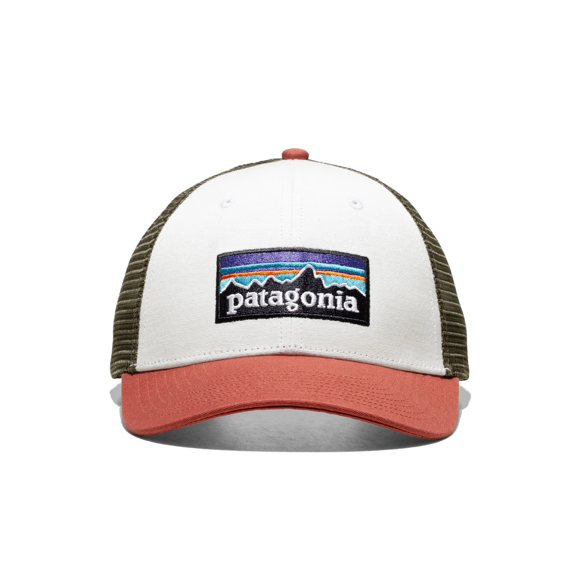 Patagonia P-6 Logo LoPro Trucker Hat Birch White
