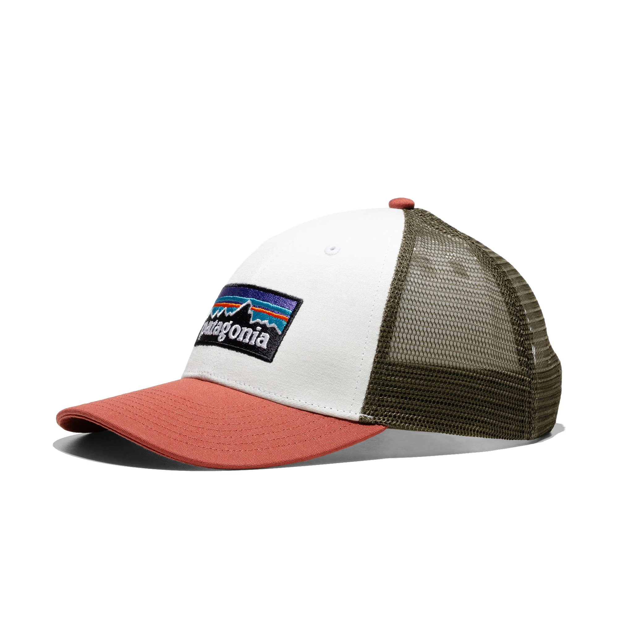 Patagonia P-6 Logo LoPro Trucker Hat Birch White - Image 2