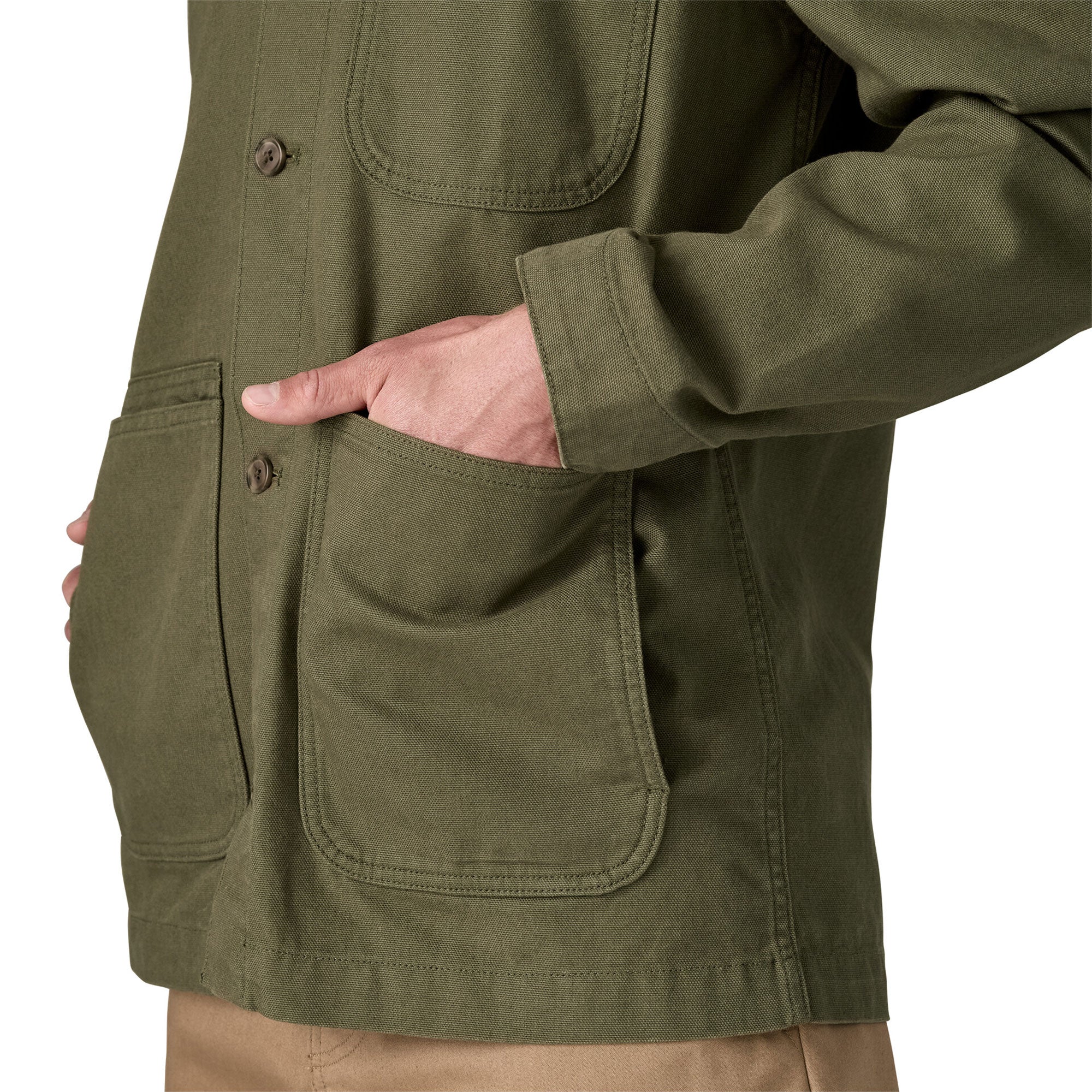 Patagonia Point Reyes Canvas Jacket Basin Green - Image 4