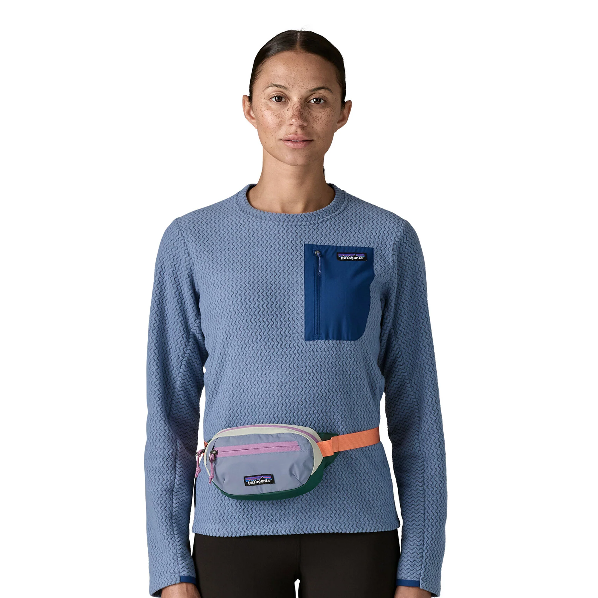 Patagonia Terravia Mini-Hip Pack Patchwork: Barnacle Blue - Image 4