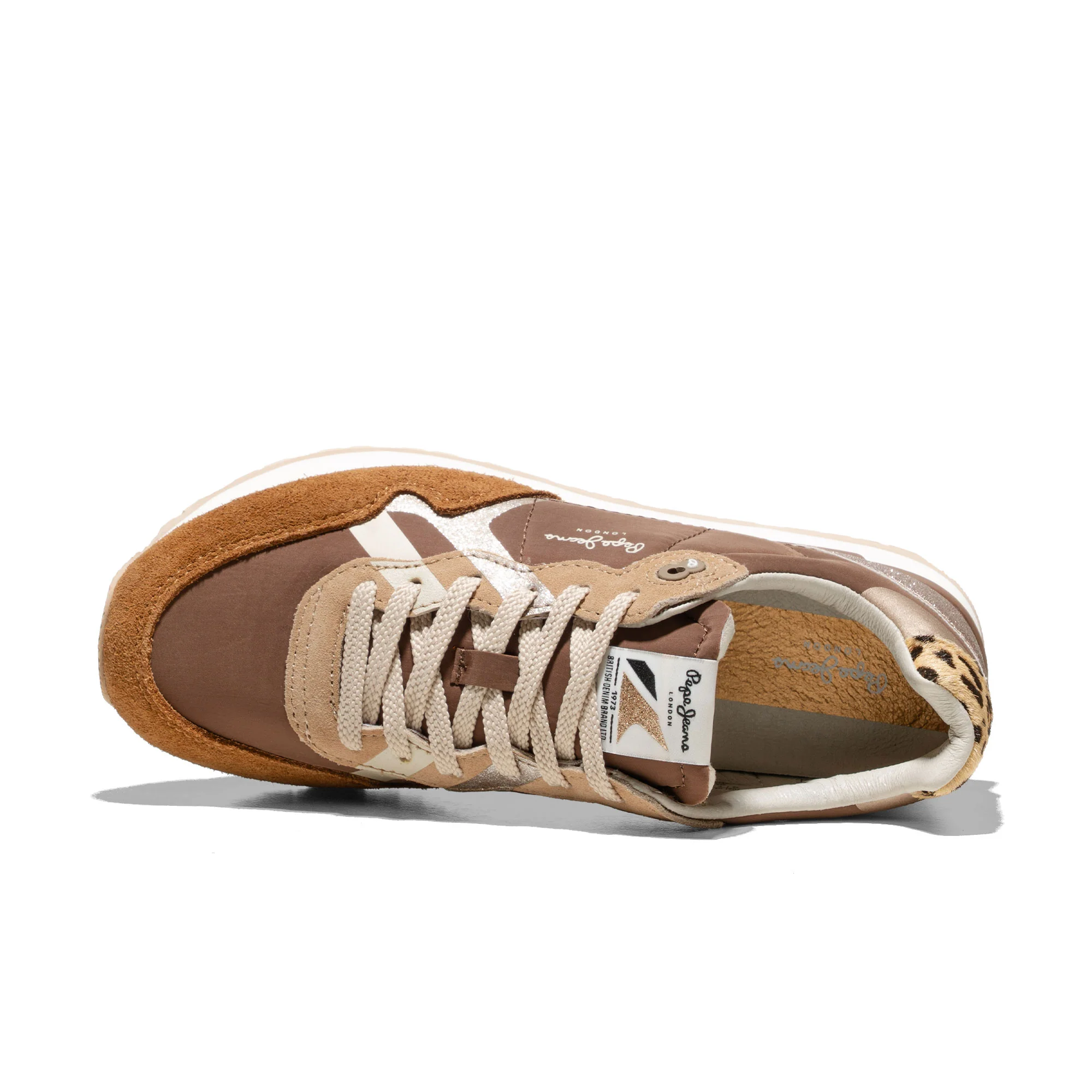 Pepe Jeans Brit Glitter W Camel Beige - Image 5