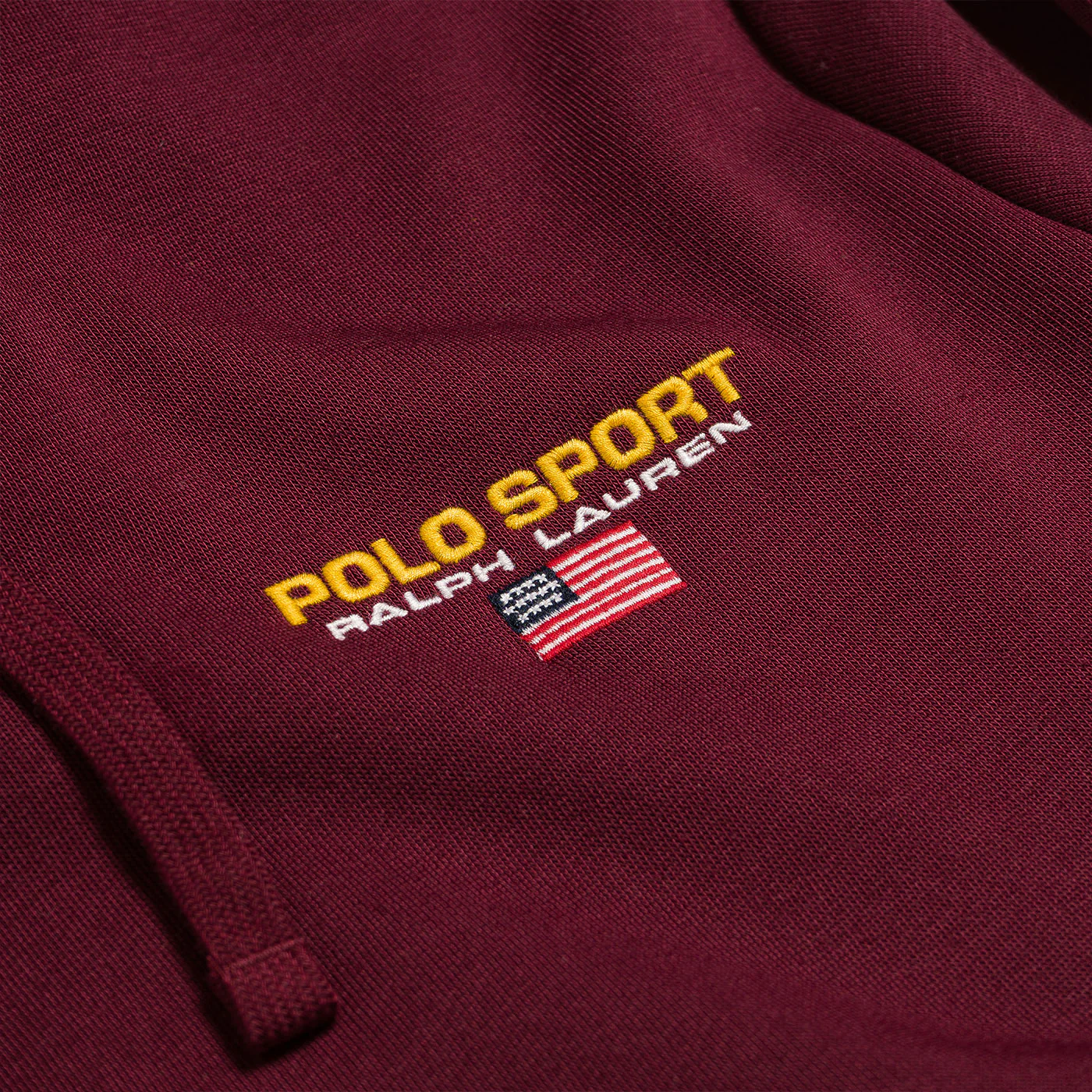 Polo Ralph Lauren Polo Sport Neon Fleece Hoodie Wine - Image 2